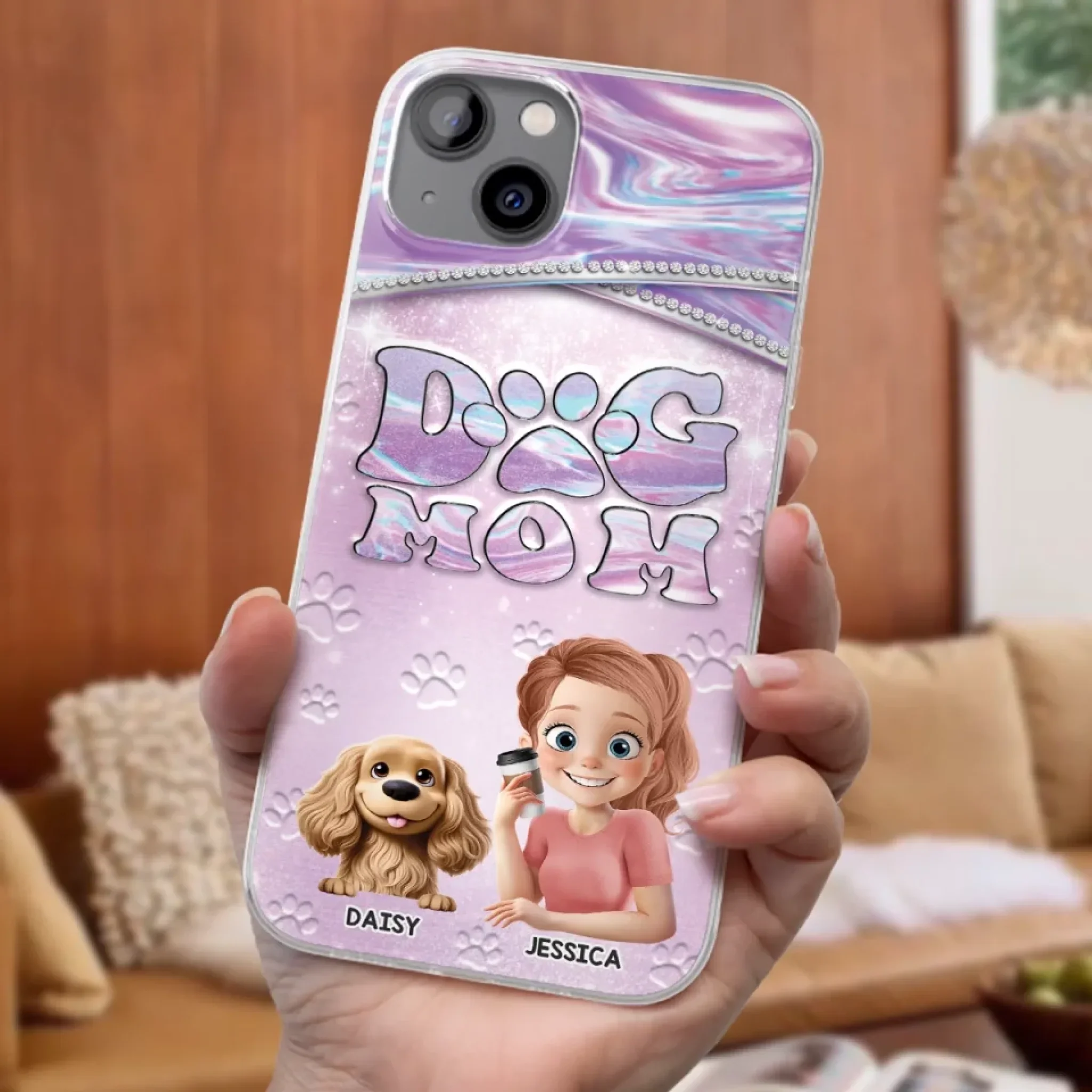 Dog Mom Mode, Always On - Dog Personalized Custom Clear Phone Case - Mother's Day, Gift For Pet Owners, Pet Lovers - Image 32