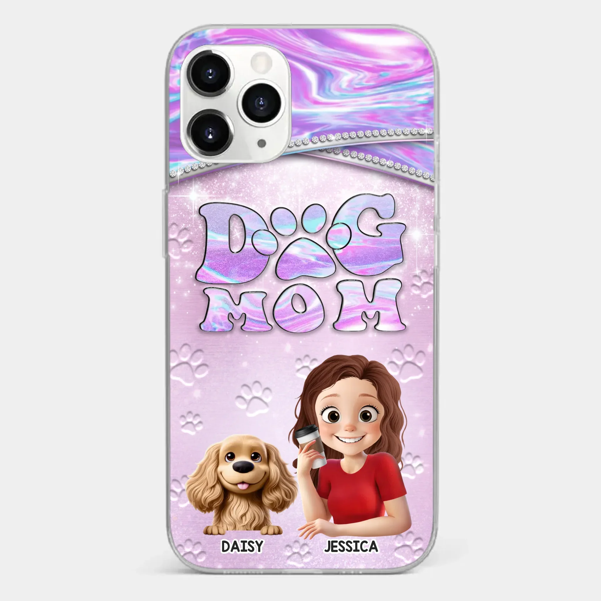 Dog Mom Mode, Always On - Dog Personalized Custom Clear Phone Case - Mother's Day, Gift For Pet Owners, Pet Lovers - Image 7