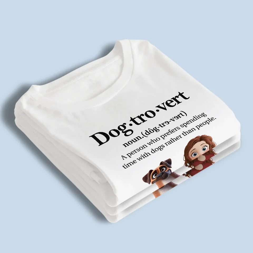 Dog-Tro-Vert, For People Who Find Peace In Paws - Dog Personalized Custom Unisex T-shirt, Premium T-shirt, Hoodie - Gift For Pet Owners, Pet Lovers - Image 4