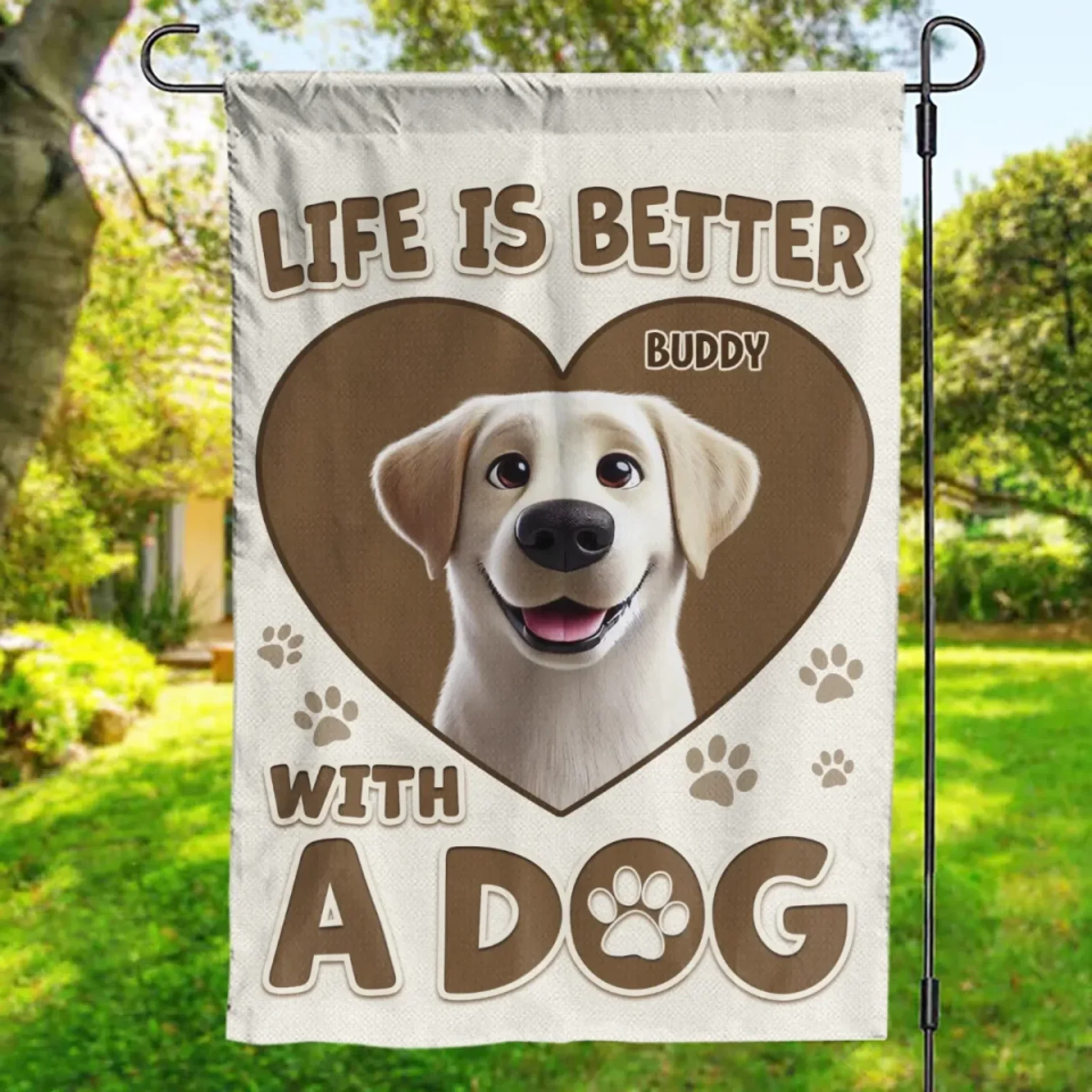 Dogs Make The Best Companions - Dog Personalized Custom Flag - Gift For Pet Owners, Pet Lovers