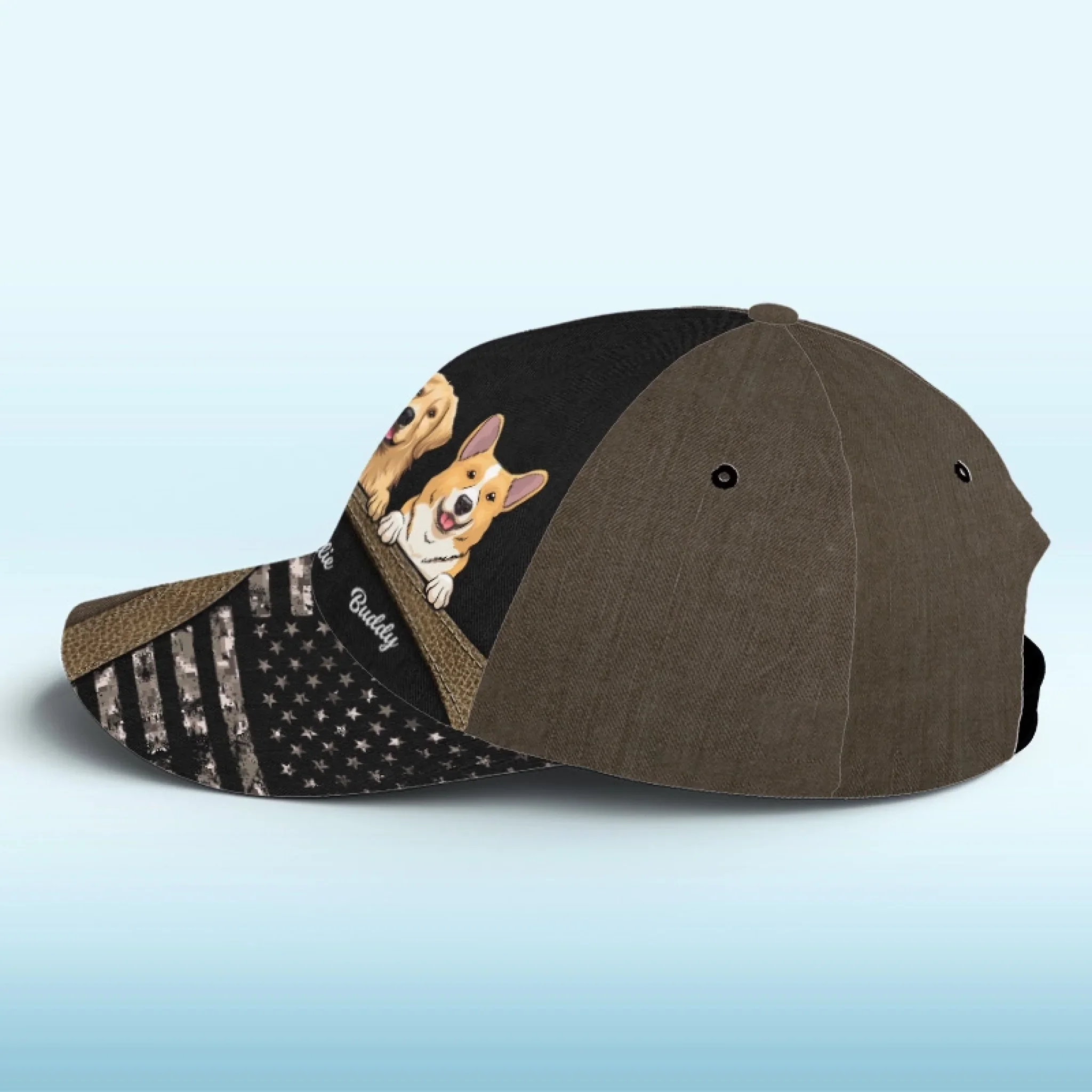 Dogs Serve Us In Return For Scraps - Dog Personalized Custom Hat, All Over Print Classic Cap - Father's Day, Gift For Pet Owners, Pet Lovers - Image 4