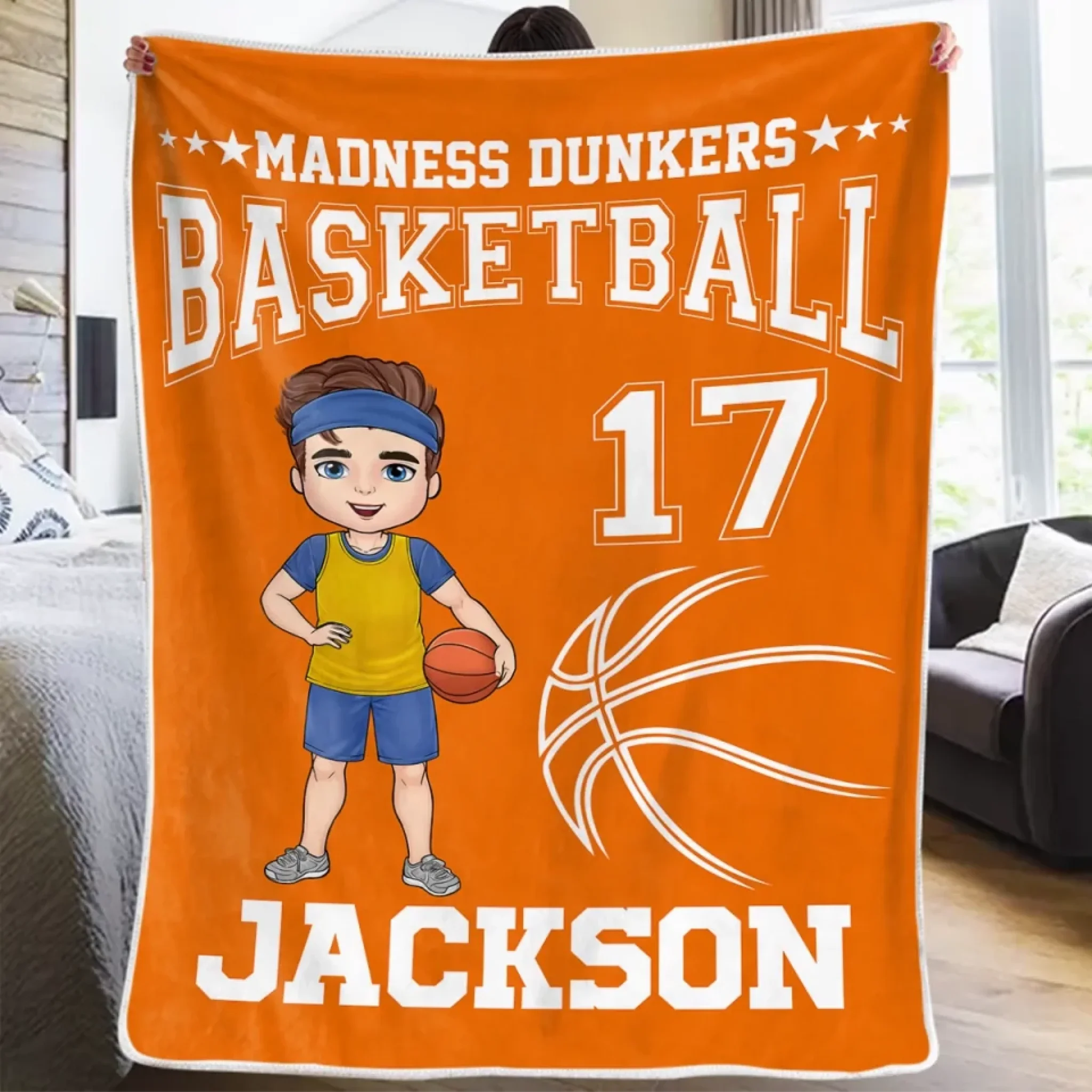 Dream Big, Play Hard - Personalized Custom Blanket - Gift For Sport Lovers, Sport Players - Image 3