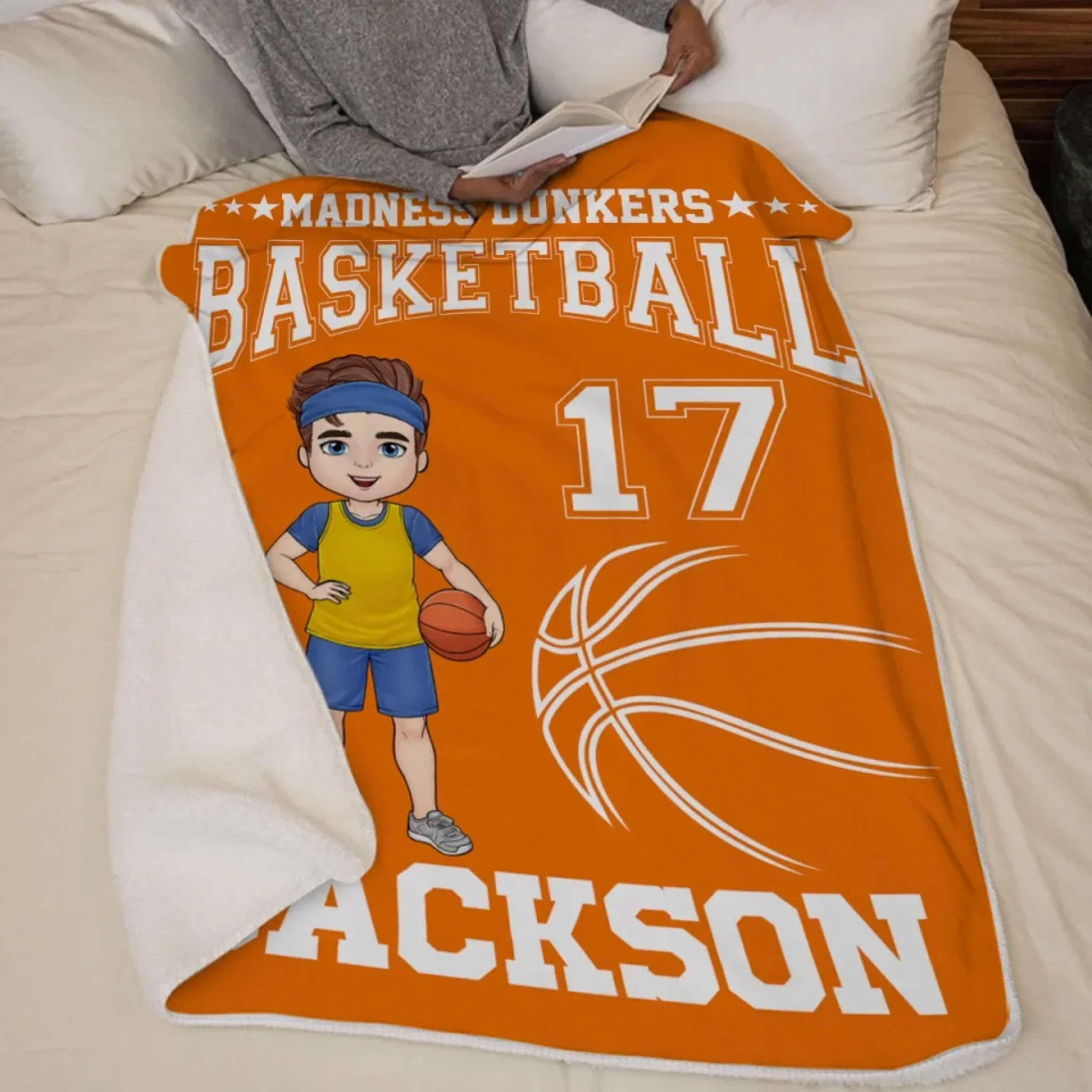 Dream Big, Play Hard - Personalized Custom Blanket - Gift For Sport Lovers, Sport Players - Image 5