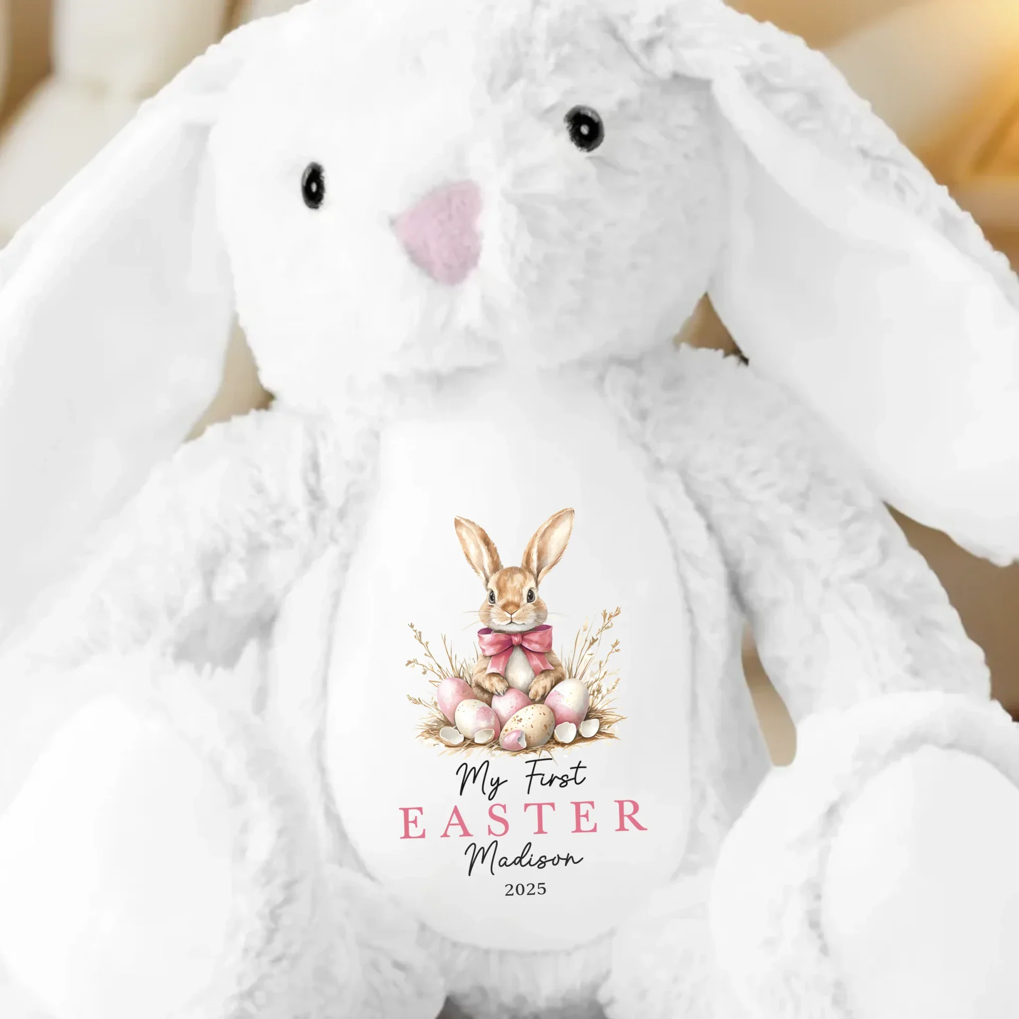 Easter Magic & Bunny Dreams - Family Personalized Custom Easter Bunny Plush - Easter Gift For Baby Kids, Newborn Baby - Image 2