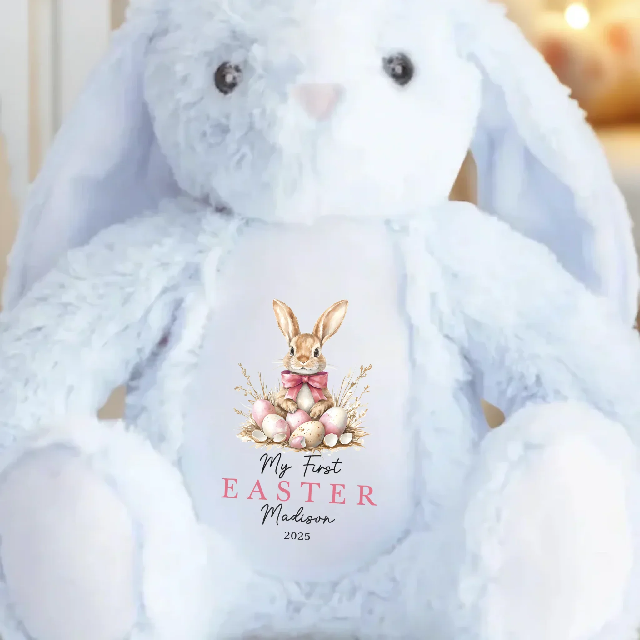 Easter Magic & Bunny Dreams - Family Personalized Custom Easter Bunny Plush - Easter Gift For Baby Kids, Newborn Baby - Image 3