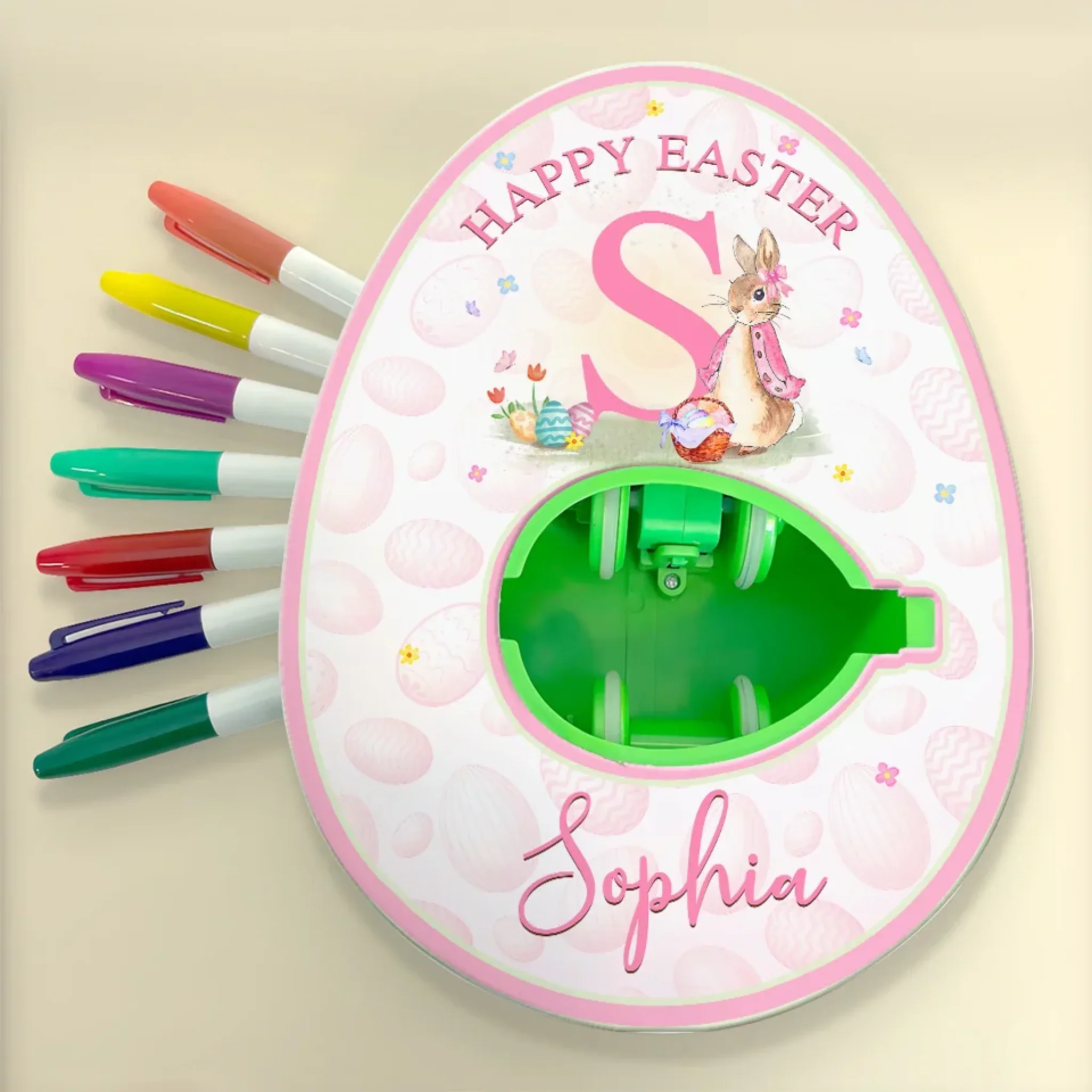 Eggstra Special for You - Family Personalized Custom Easter Egg Decorating Kit, Egg Spinner Machine With Markers - Easter Gift For Family Members - Image 6