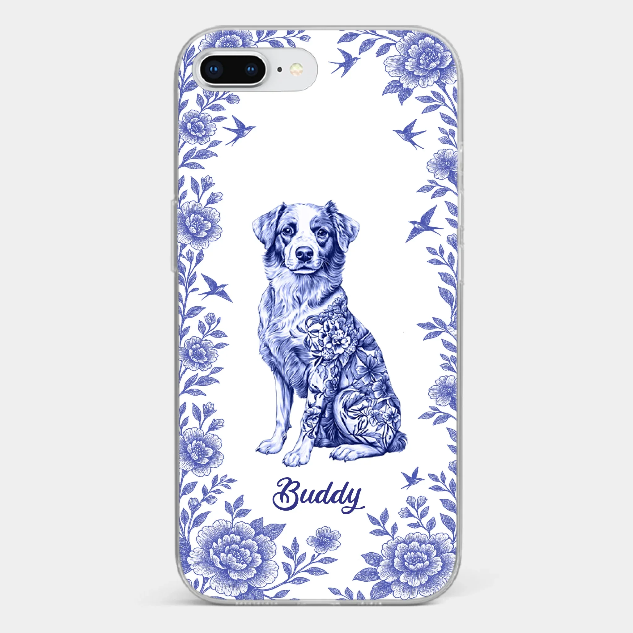 Elegance In Bloom, Love In Fur - Dog Personalized Custom Clear Phone Case - Gift For Pet Owners, Pet Lovers - Image 4