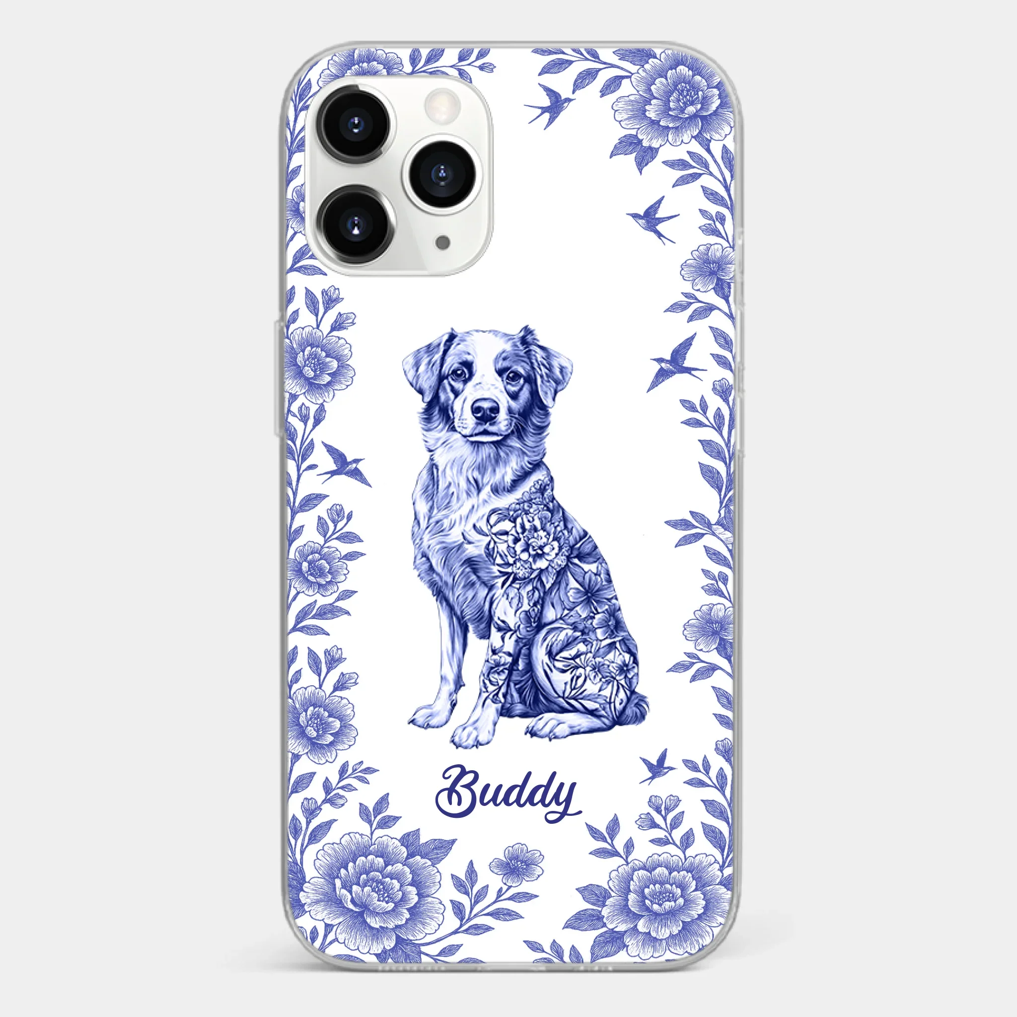 Elegance In Bloom, Love In Fur - Dog Personalized Custom Clear Phone Case - Gift For Pet Owners, Pet Lovers - Image 7