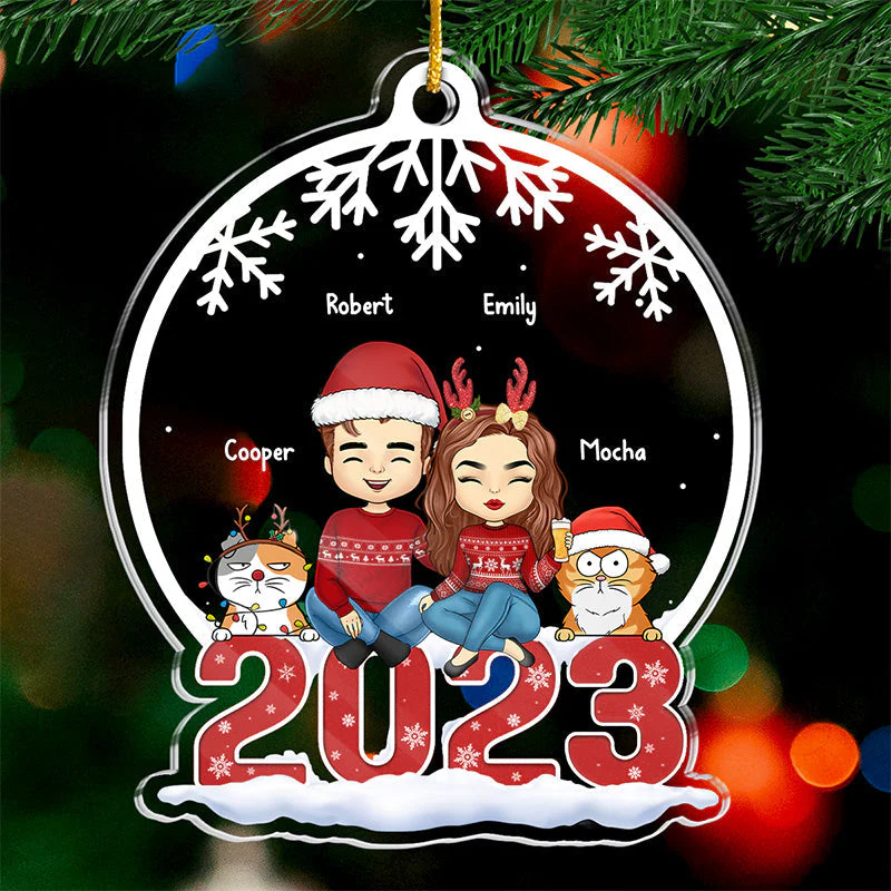 Embrace The Spirit Of Christmas - Cat Personalized Custom Ornament - Acrylic Custom Shaped - Christmas Gift For Pet Owners, Pet Lovers - Image 3