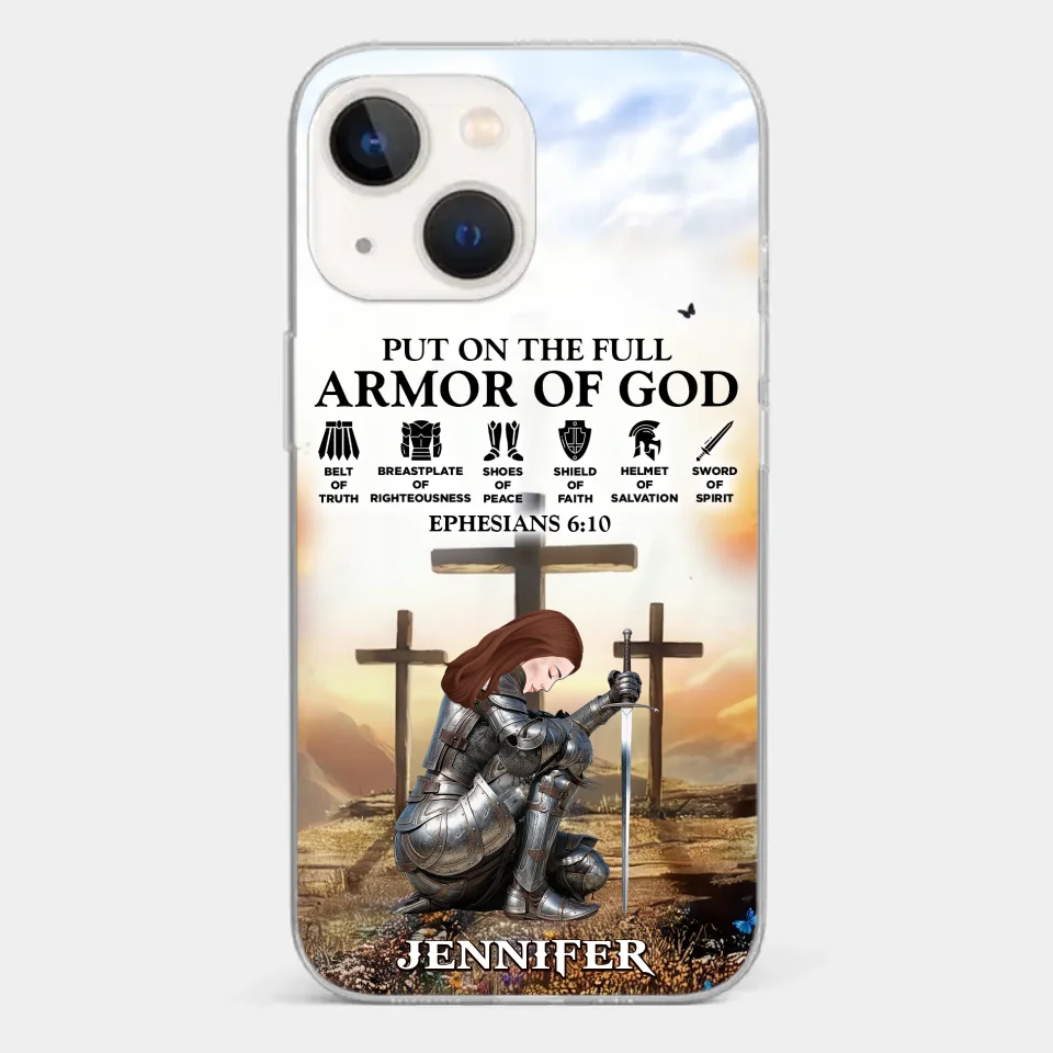 Ephesians 6 10 - Family Personalized Custom Clear Phone Case - Gift For Yourself, Best Friends, Siblings, Family Members - Image 18