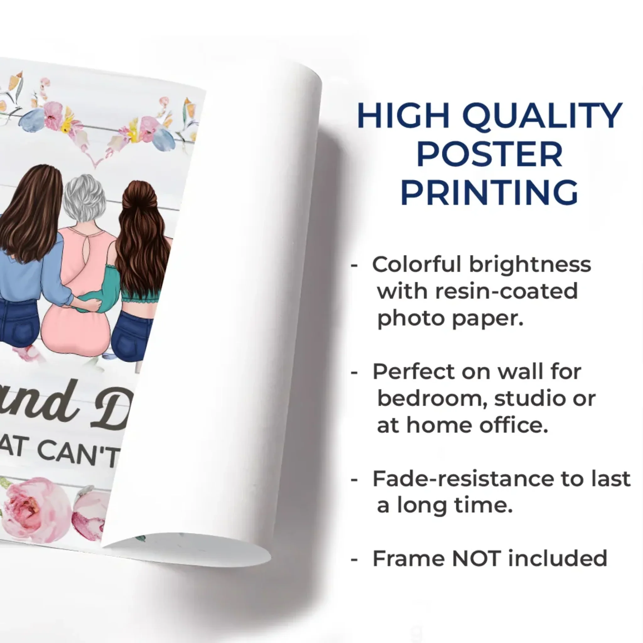 Every Daughter Dreams Of A Mom Like Mine - Family Personalized Custom Horizontal Poster - Gift For Mom, Daughter - Image 5