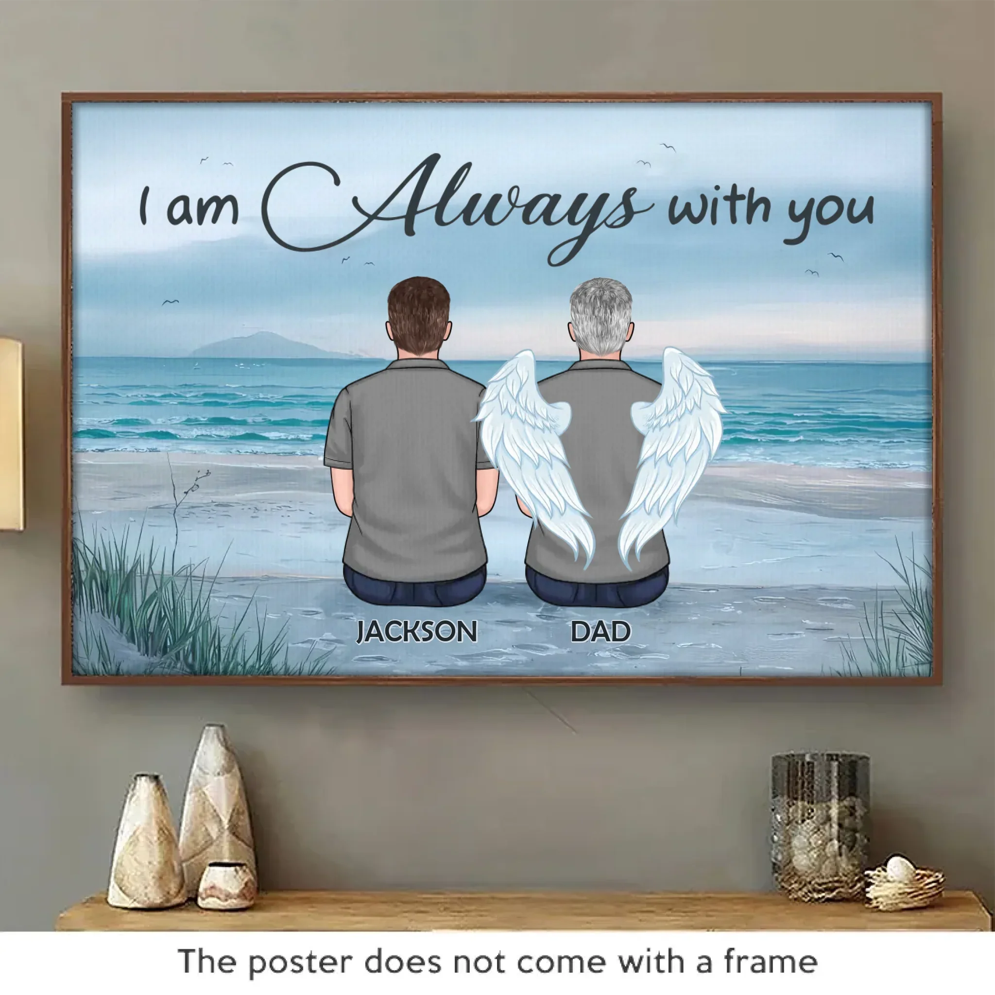 Every Day With You Is A Gift - Memorial Personalized Custom Horizontal Poster - Sympathy Gift For Family Members - Image 2
