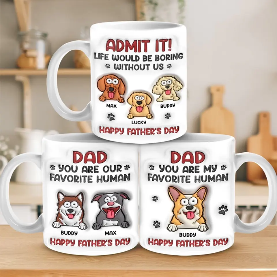 Every Dog Deserves A Loving Home - Dog Personalized Custom 3D Inflated Effect Printed Mug - Gift For Pet Owners, Pet Lovers - Image 4