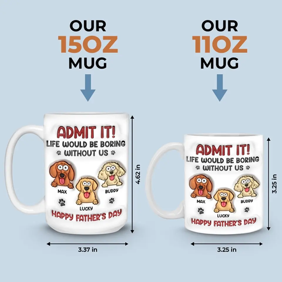 Every Dog Deserves A Loving Home - Dog Personalized Custom 3D Inflated Effect Printed Mug - Gift For Pet Owners, Pet Lovers - Image 5