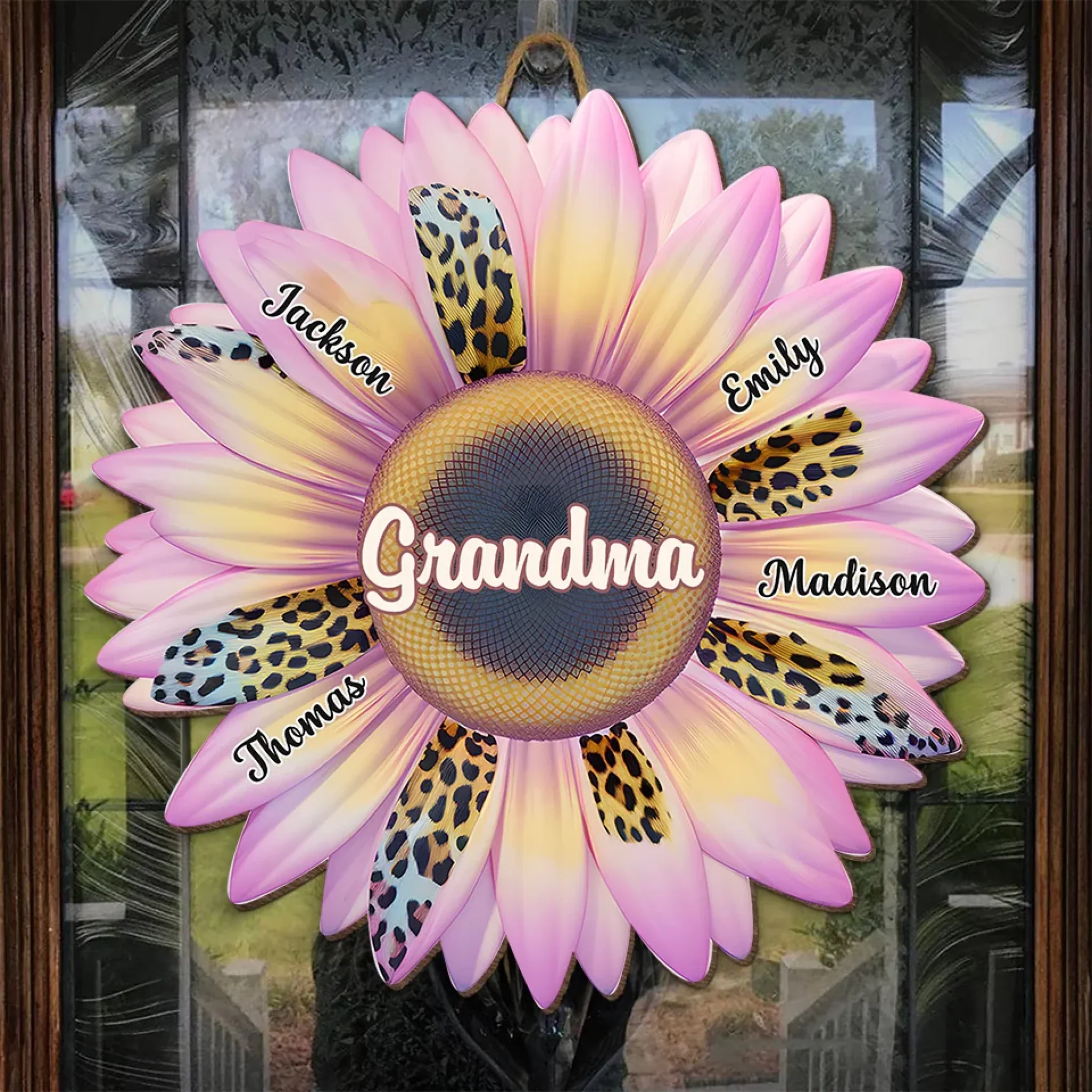 Every Flower Petal Holds A Grandmother’s Love - Family Personalized Custom Shaped Home Decor Wood Sign - House Warming Gift For Mom, Grandma - Image 4