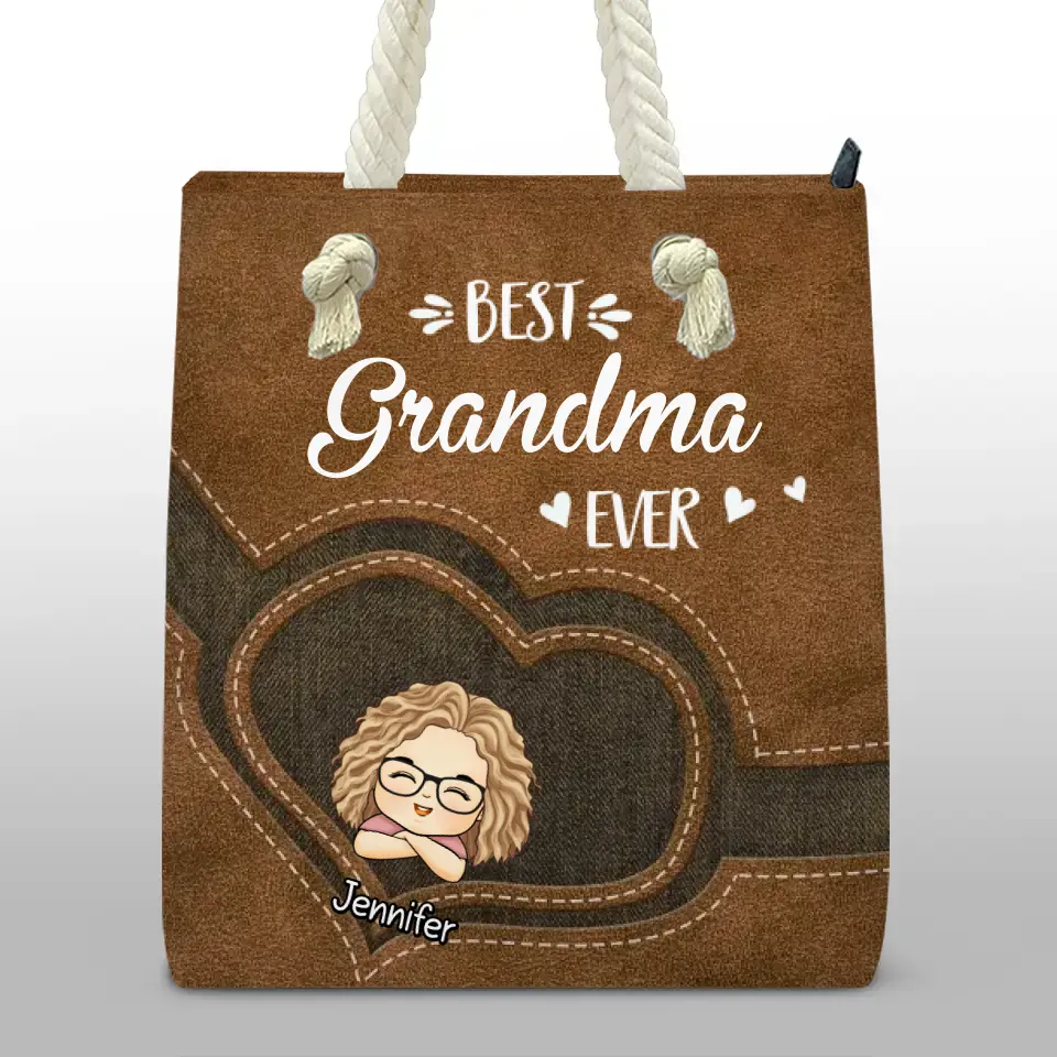 Every House Needs A Grandma In It - Family Personalized Custom Beach Bag - Gift For Mom, Grandma - Image 2