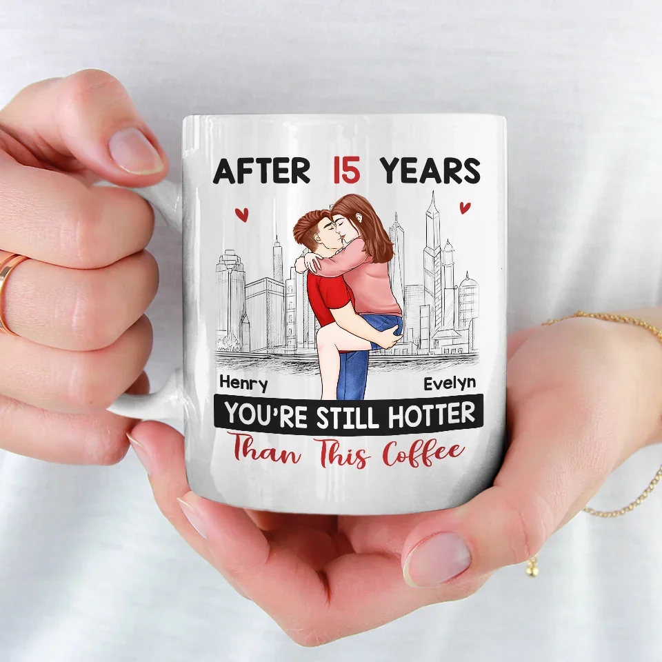 Every Kiss Holds A Promise That Time Cannot Break - Couple Personalized Custom Mug - Christmas Gift For Husband Wife, Anniversary - Image 3