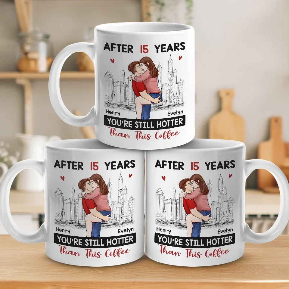 Every Kiss Holds A Promise That Time Cannot Break - Couple Personalized Custom Mug - Christmas Gift For Husband Wife, Anniversary - Image 4