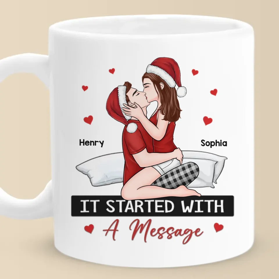 Every Kiss Is A Promise Of Forever - Couple Personalized Custom Mug - Christmas Gift For Husband Wife, Anniversary - Image 2