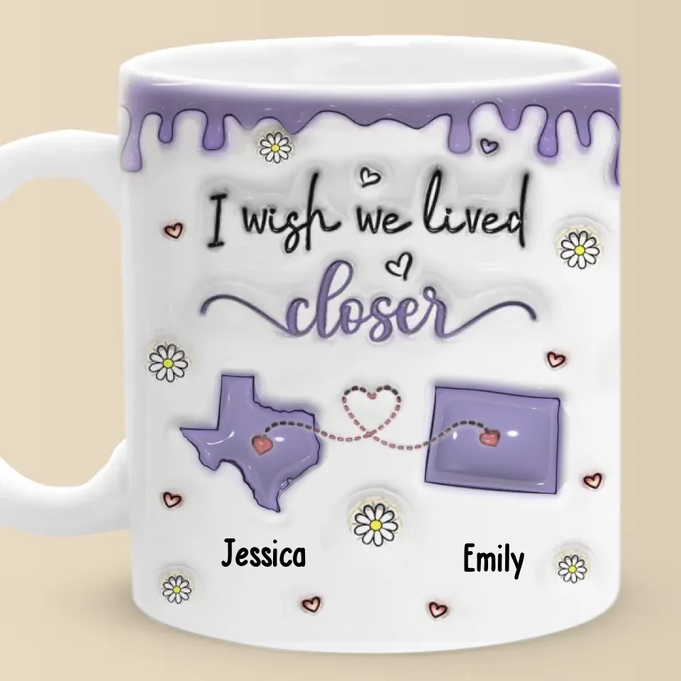 Every Moment Spent With You Is A Cherished Memory - Bestie Personalized Custom 3D Inflated Effect Printed Mug - Christmas Gift For Best Friends, BFF, Sisters - Image 6
