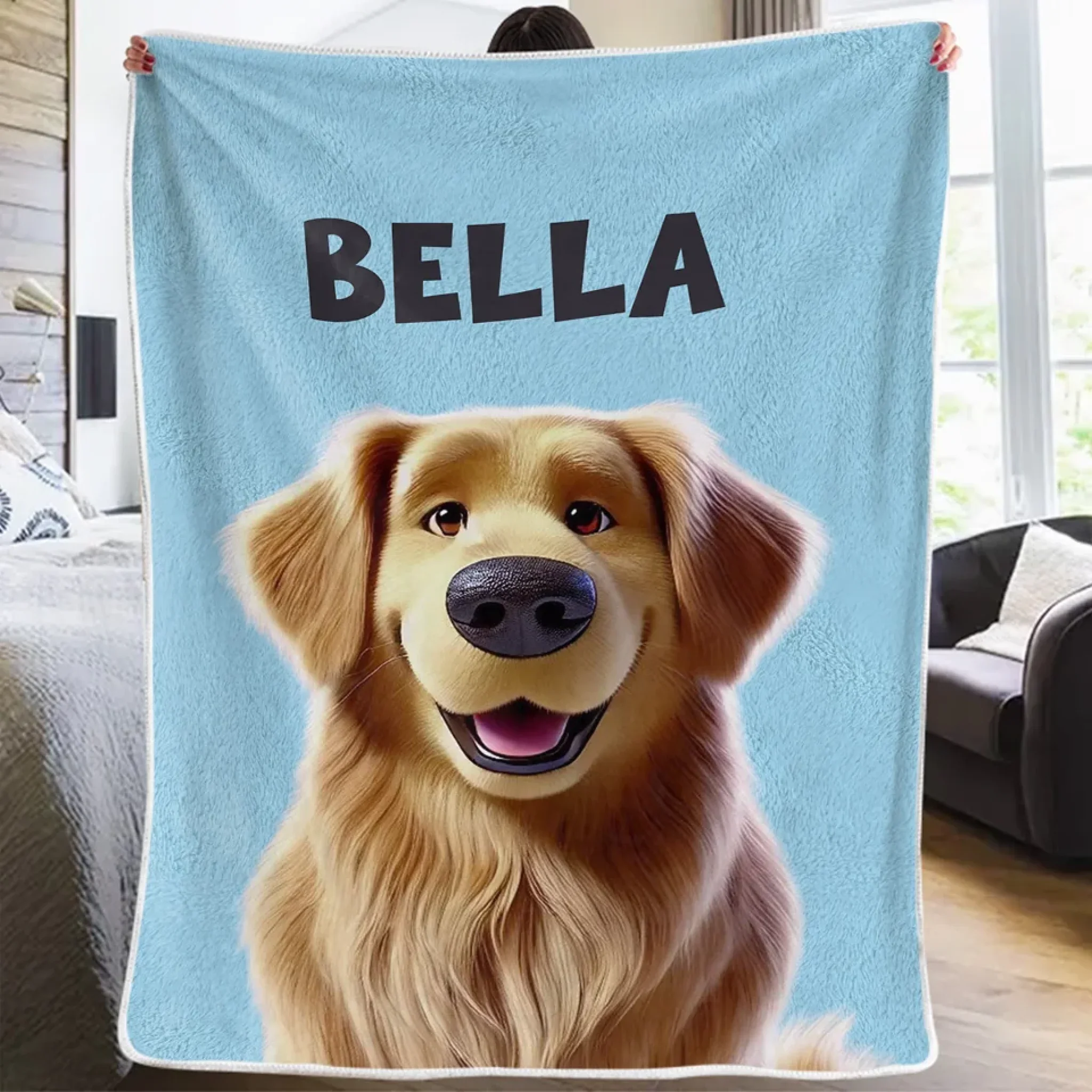 Every Peek Comes With A Wag - Dog & Cat Personalized Custom Blanket - Gift For Pet Owners, Pet Lovers - Image 3