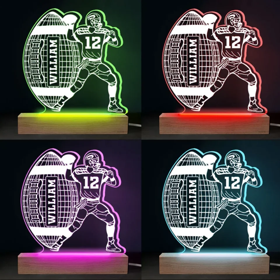 Every Play Is A Chance To Shine - Personalized Custom Shaped 3D LED Light - Gift For Sport Lovers, Sport Players - Image 4