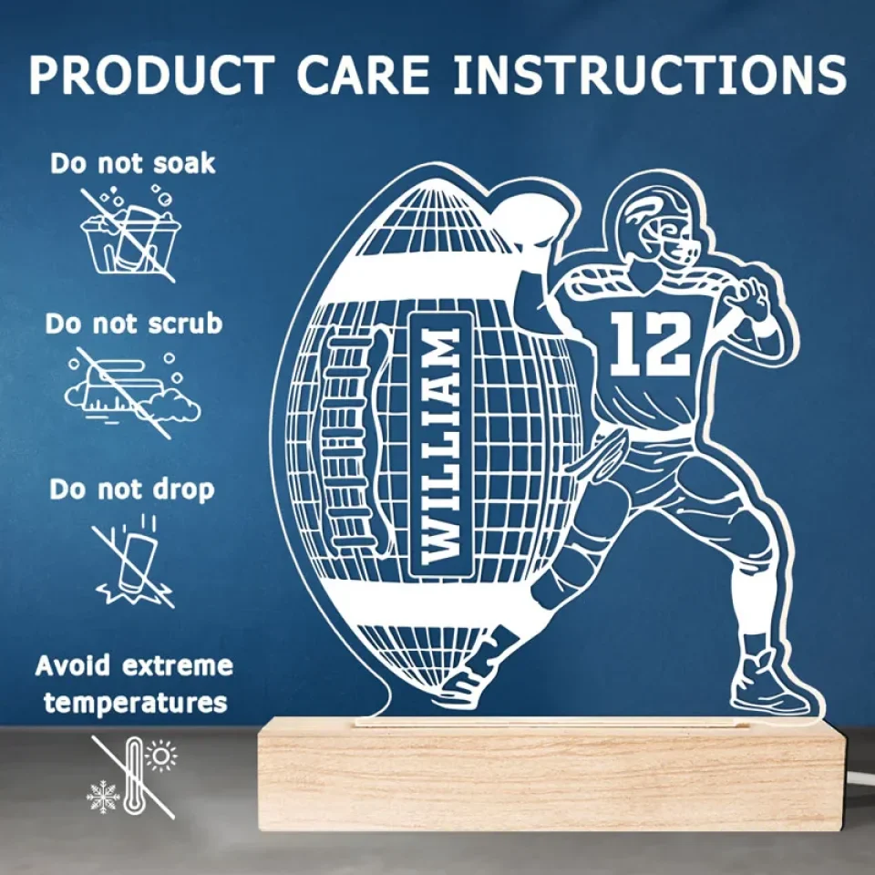 Every Play Is A Chance To Shine - Personalized Custom Shaped 3D LED Light - Gift For Sport Lovers, Sport Players - Image 5