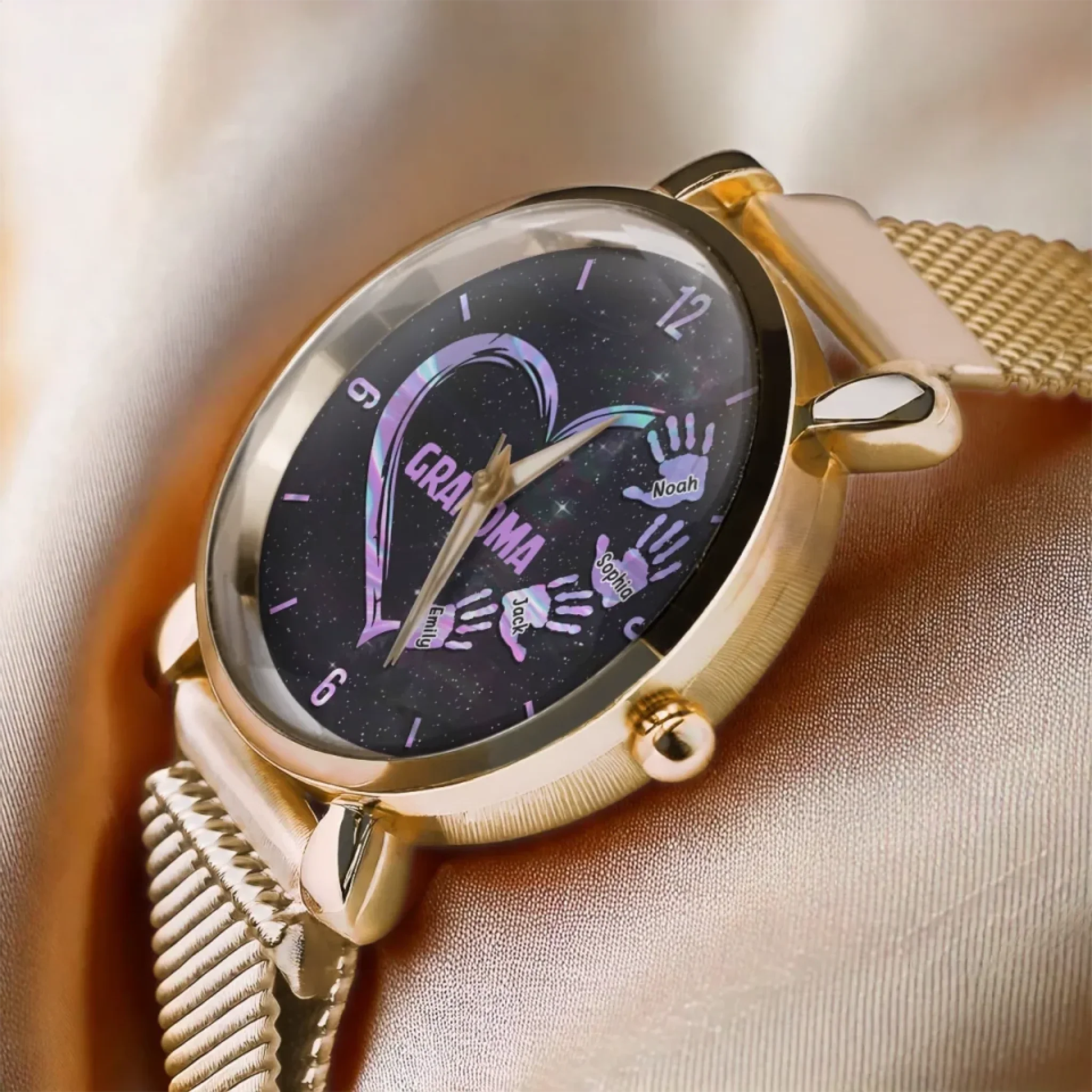 Every Second Is Precious - Family Personalized Custom Women's Watch - Mother's Day, Gift For Mom, Grandma - Image 3