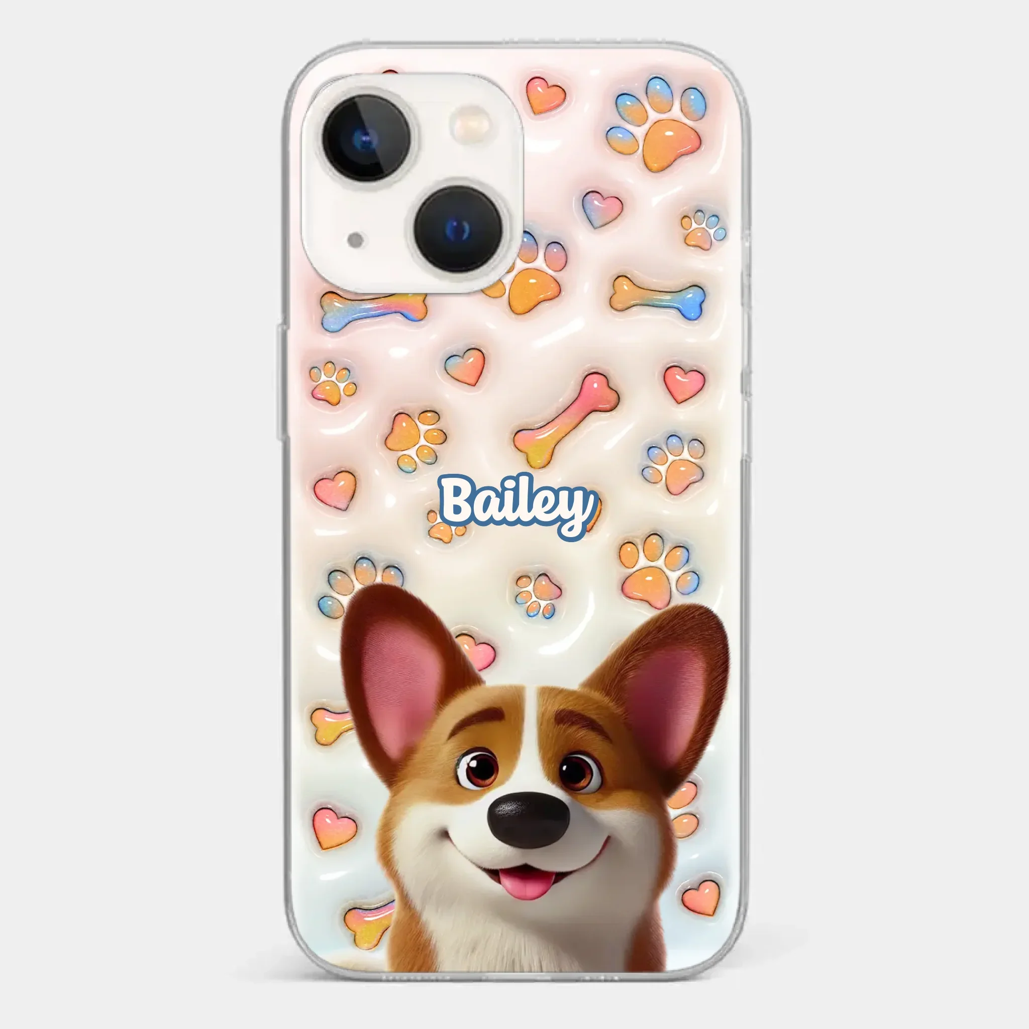 Every Tail Tells A Story - Dog Personalized Custom 3D Inflated Effect Printed Clear Phone Case - Gift For Pet Owners, Pet Lovers - Image 17