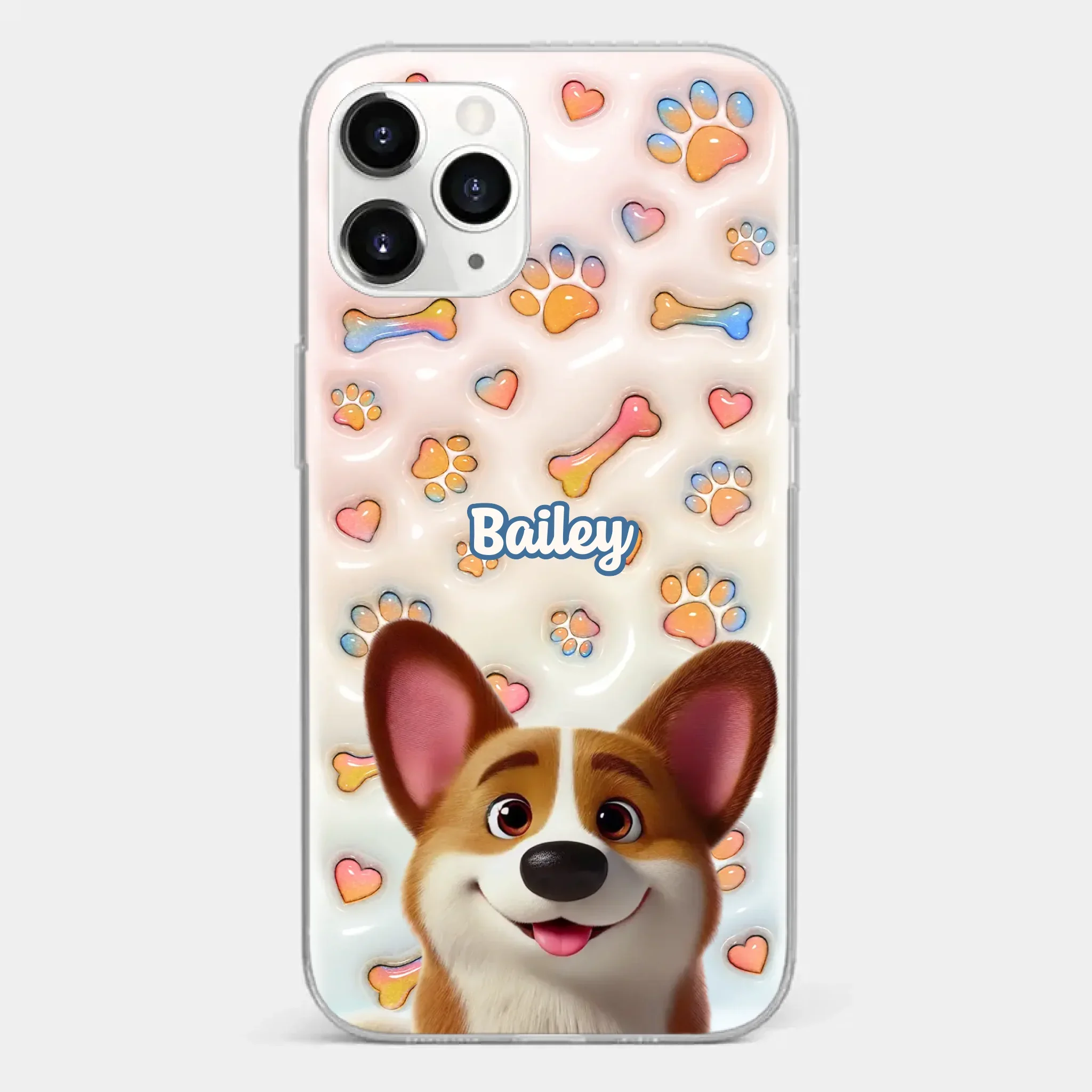 Every Tail Tells A Story - Dog Personalized Custom 3D Inflated Effect Printed Clear Phone Case - Gift For Pet Owners, Pet Lovers - Image 8
