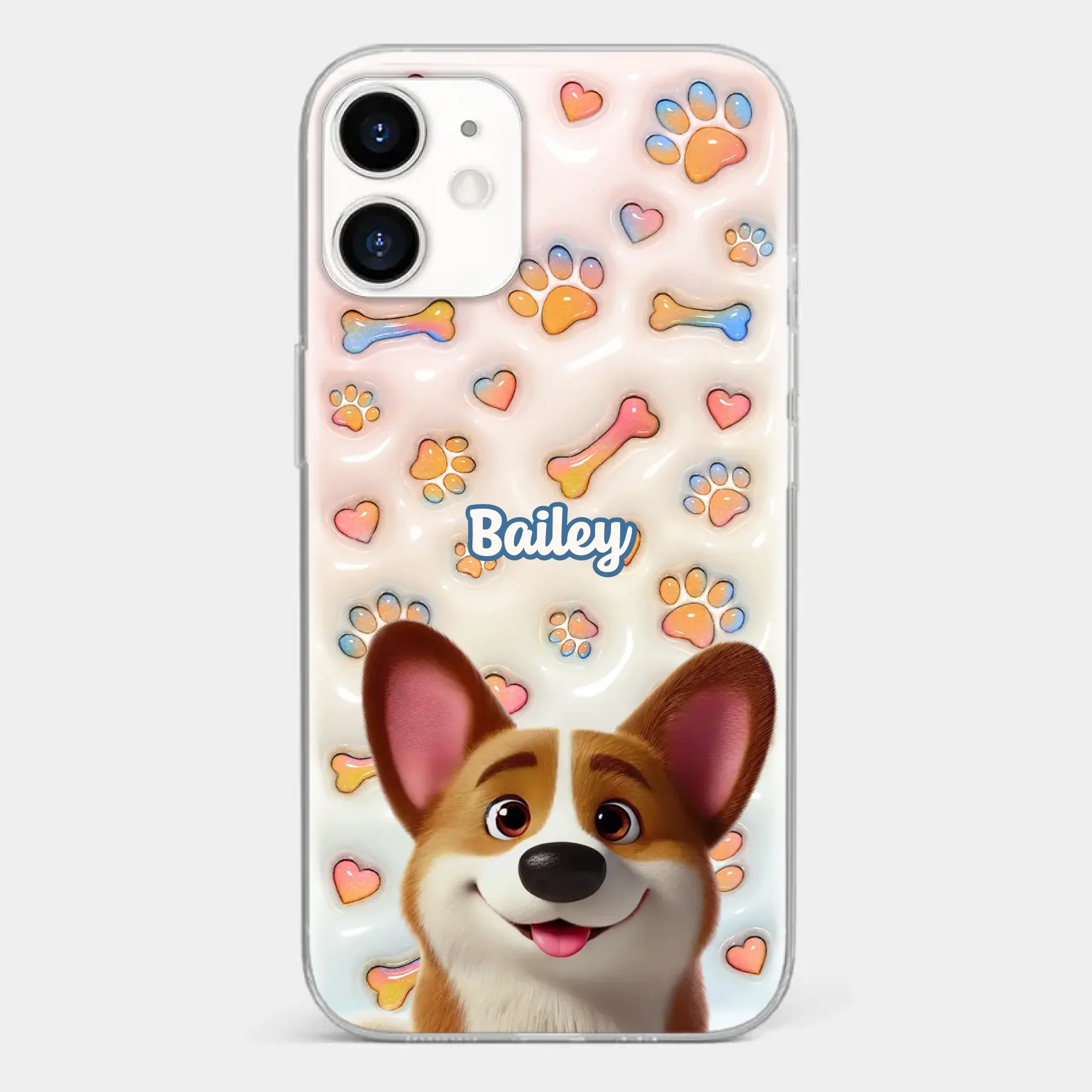 Every Tail Tells A Story - Dog Personalized Custom 3D Inflated Effect Printed Clear Phone Case - Gift For Pet Owners, Pet Lovers - Image 9