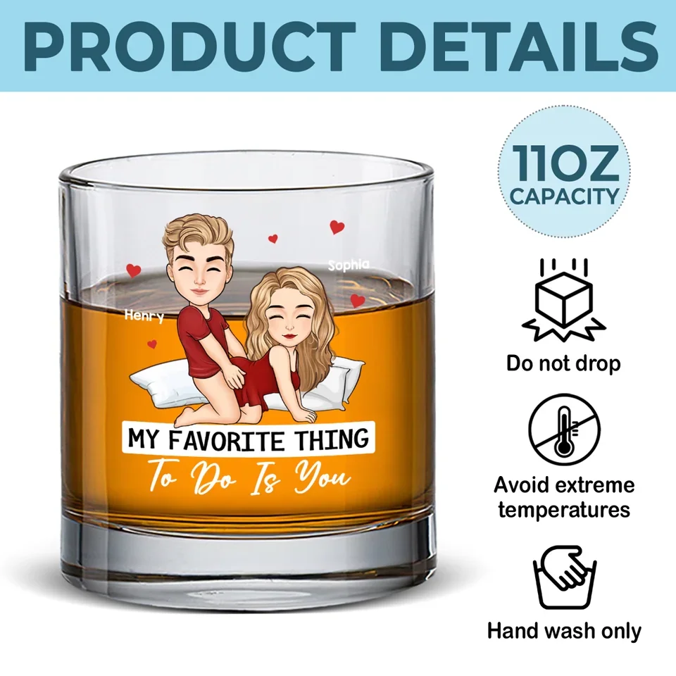 Every Touch Whispers Forever - Couple Personalized Custom Whiskey Glass - Gift For Husband Wife, Anniversary - Image 5