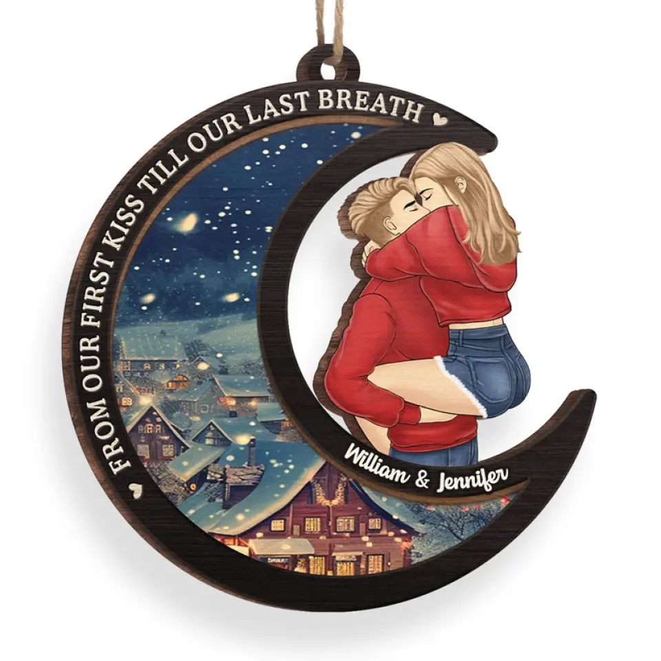 Everyday's A Holiday When I'm Near To You - Couple Personalized Custom Ornament - Wood Custom Shaped - Christmas Gift For Husband Wife, Anniversary - Image 3