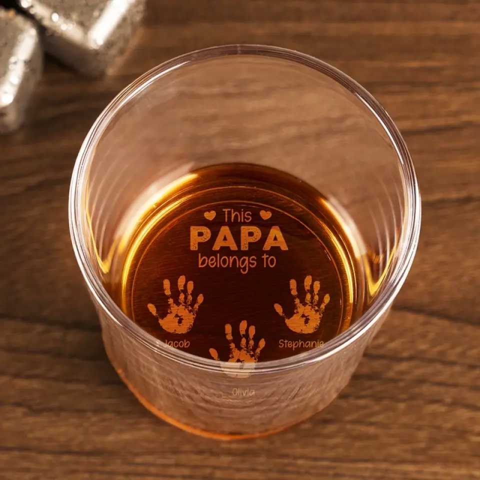 Everyone Needs A House To Live In - Family Personalized Custom Whiskey Glass - Father's Day, Gift For Dad, Grandpa - Image 3