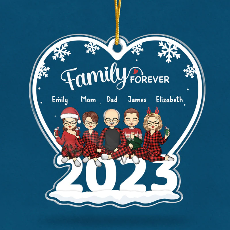 Family Bonds Are Unbreakable - Family Personalized Custom Ornament - Acrylic Custom Shaped - Christmas Gift For Family Members - Image 3