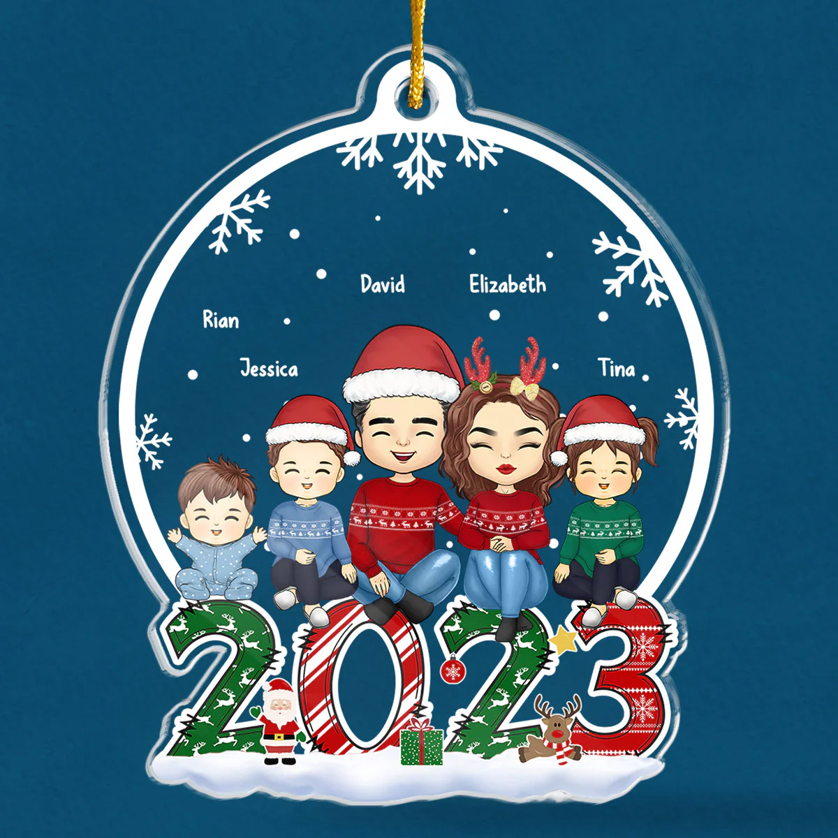 Family Is A Special Gift - Family Personalized Custom Ornament - Acrylic Custom Shaped - Christmas Gift For Family Members - Image 3