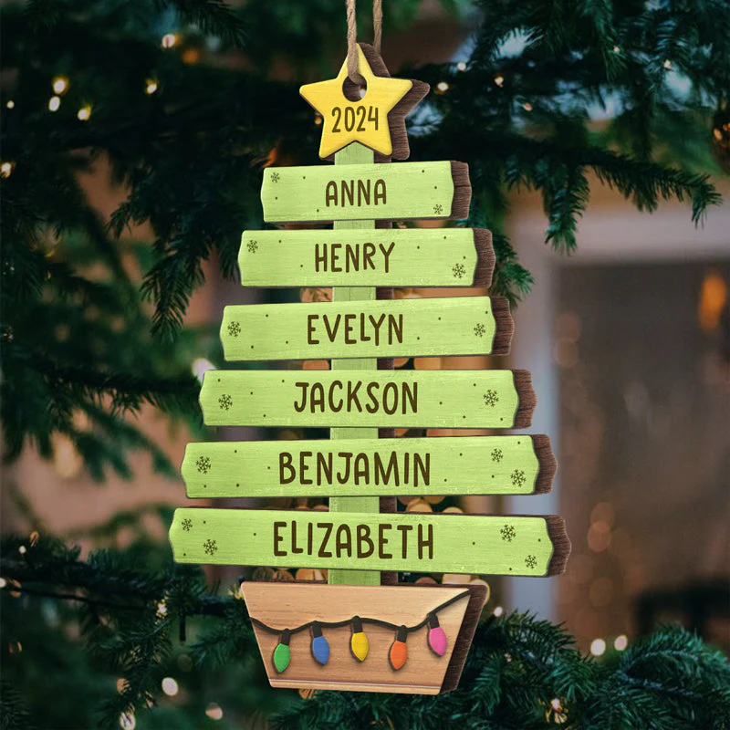 Family Is Everything - Family Personalized Custom Ornament - Wood Custom Shaped - Christmas Gift For Family Members - Image 4