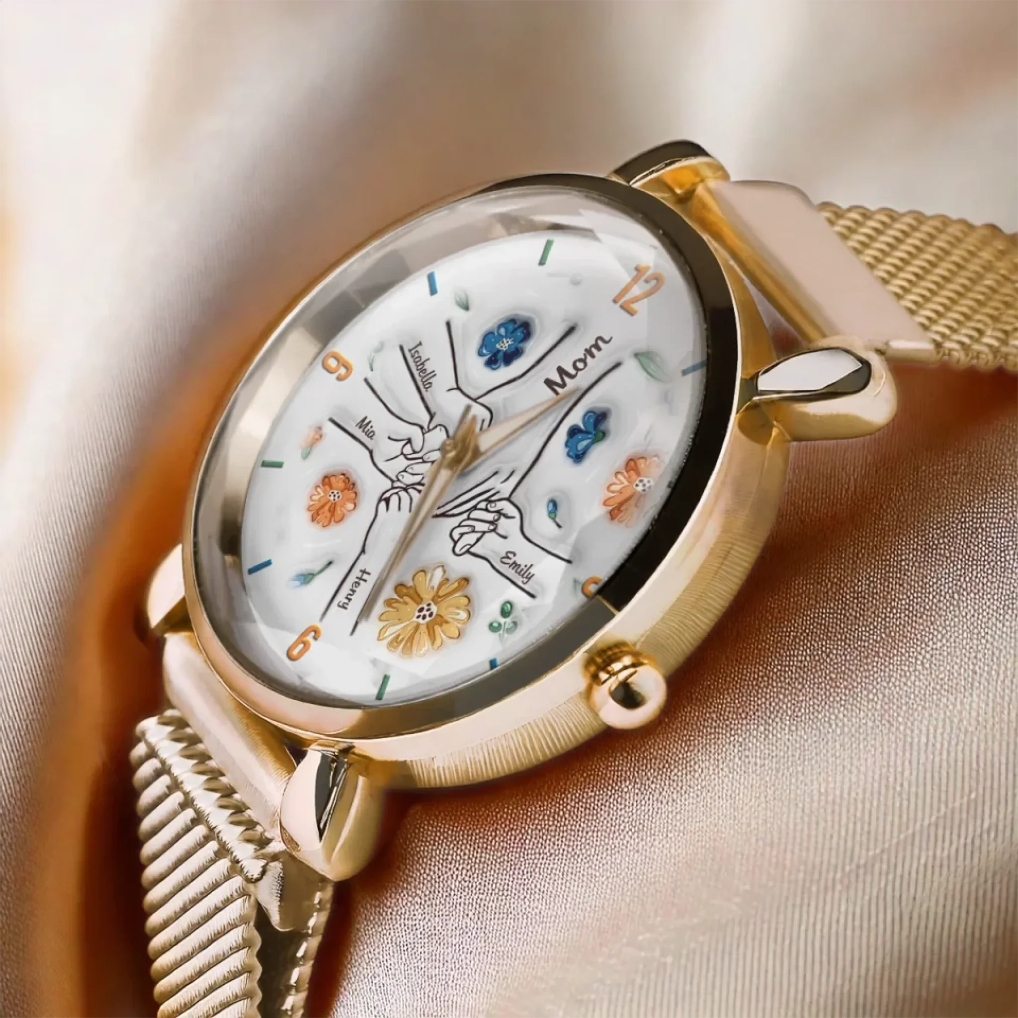 Family Is Forever - Family Personalized Custom 3D Inflated Effect Printed Women's Watch - Mother's Day, Gift For Mom, Grandma - Image 3