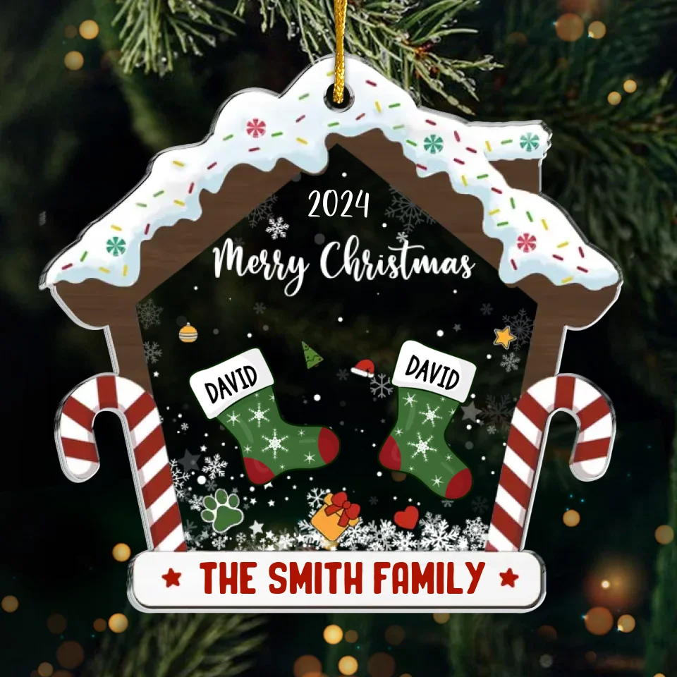 Family Is The Anchor In Life’s Storms - Family Personalized Custom Ornament - Acrylic Custom Shaped - Christmas Gift For Family Members - Image 2