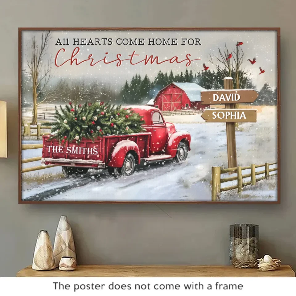 Family Is The Greatest Christmas Gift - Family Personalized Custom Horizontal Poster - Christmas Gift For Family Members - Image 2