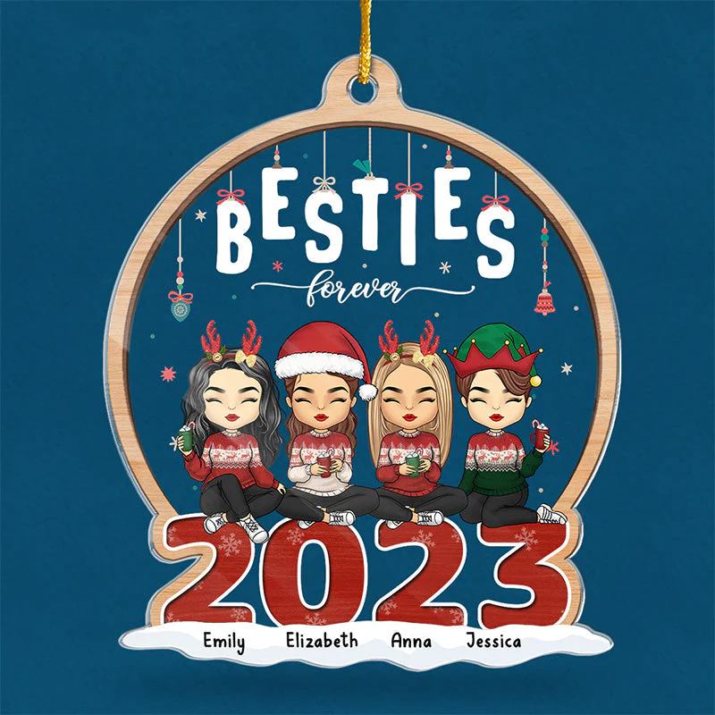 Family Is The Greatest Gift - Family Personalized Custom Ornament - Acrylic Custom Shaped - Christmas Gift For Family Members, Best Friends, BFF, Sisters - Image 3