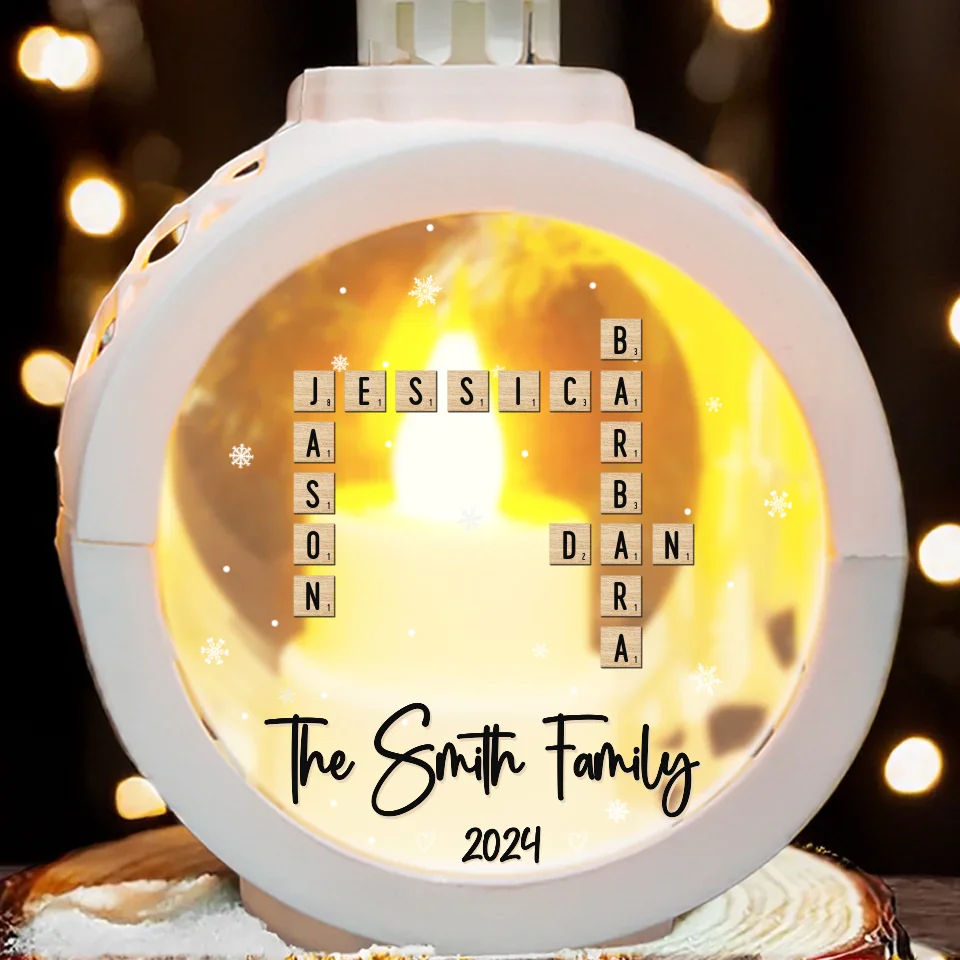 Family Is The Heartbeat Of Christmas - Family Personalized Custom Candlelight Lantern Ornament - Christmas Gift For Family Members - Image 3