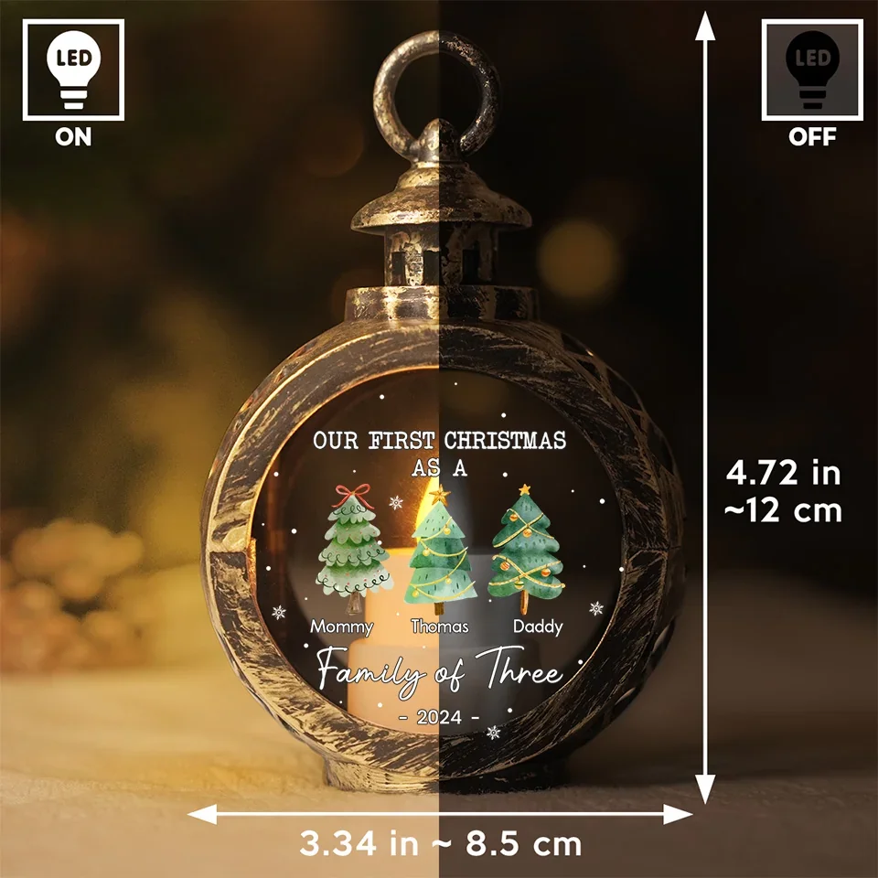 Family, The Best Gift Of All - Family Personalized Custom Candlelight Lantern Ornament - Christmas Gift For Family Members, First Christmas - Image 6