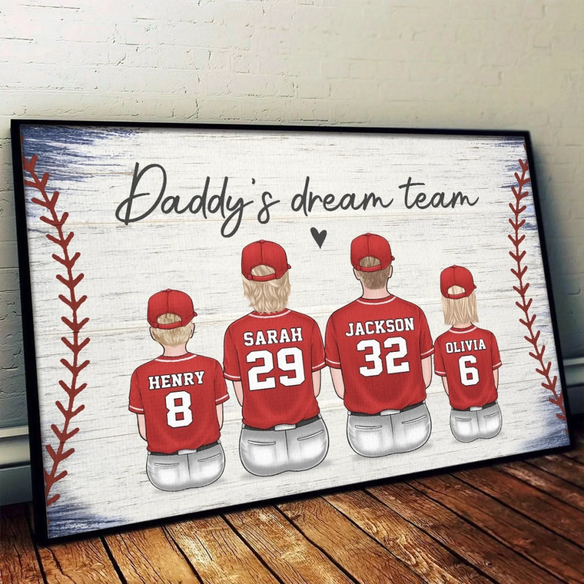 Family, The Ultimate Winning Team - Family Personalized Custom Horizontal Poster - Father's Day, Gift For Dad, Sport Lovers, Sport Players - Image 4