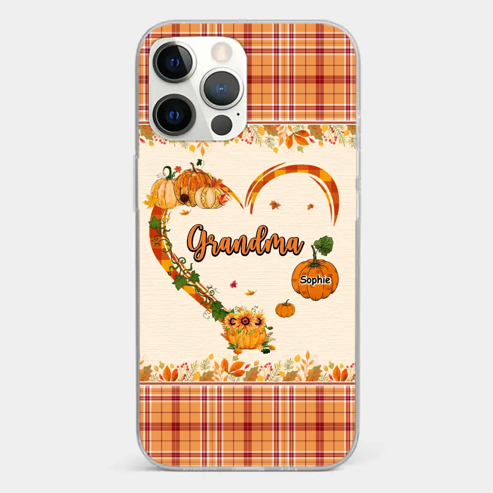 Family Time Is Like A Cozy Pumpkin Patch On A Crisp Autumn Day - Family Personalized Custom Clear Phone Case - Autumn Fall Gift For Grandma - Image 12