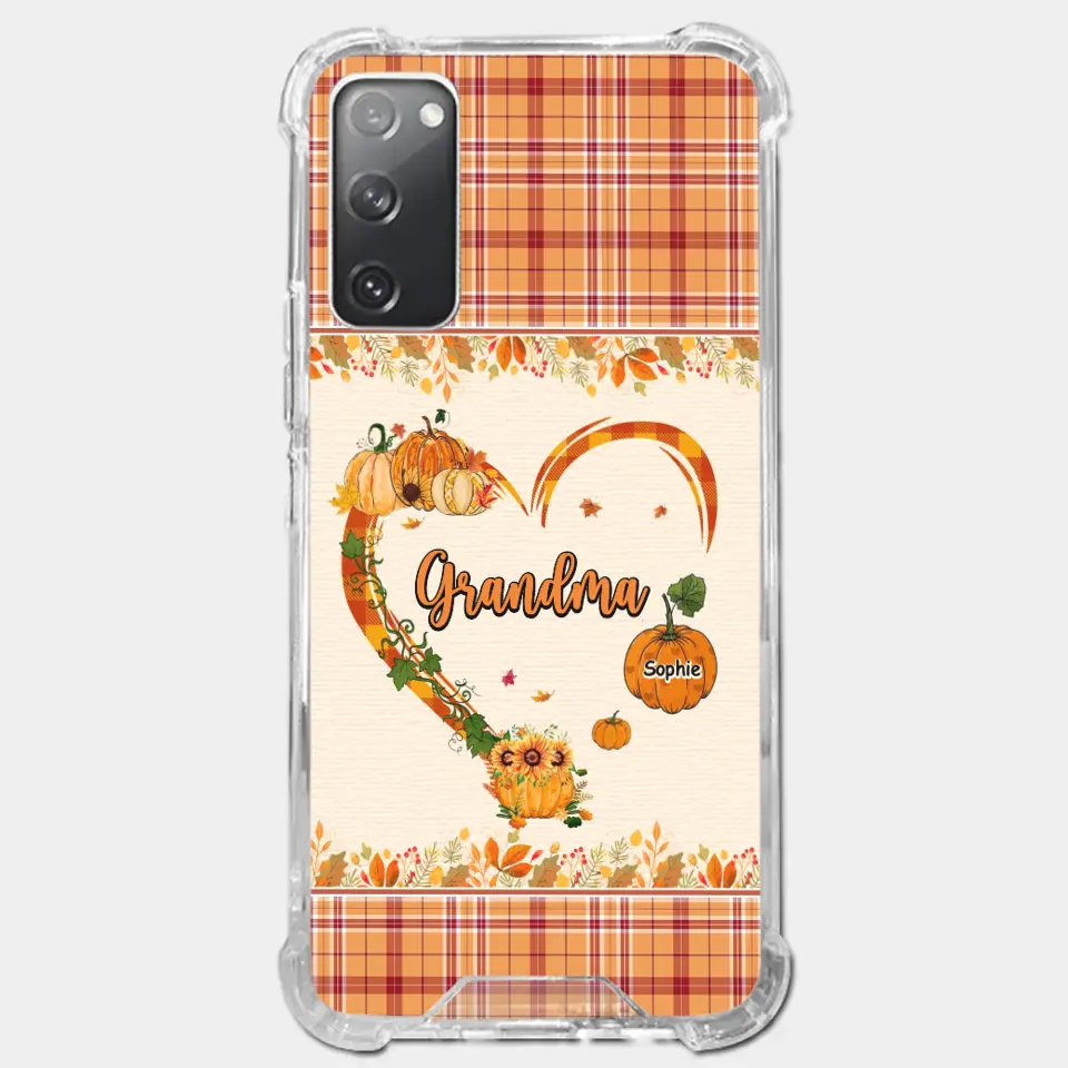 Family Time Is Like A Cozy Pumpkin Patch On A Crisp Autumn Day - Family Personalized Custom Clear Phone Case - Autumn Fall Gift For Grandma - Image 38