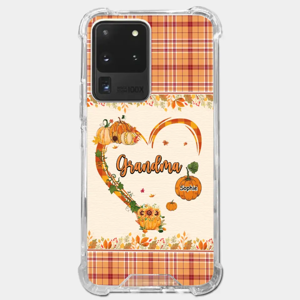 Family Time Is Like A Cozy Pumpkin Patch On A Crisp Autumn Day - Family Personalized Custom Clear Phone Case - Autumn Fall Gift For Grandma - Image 39