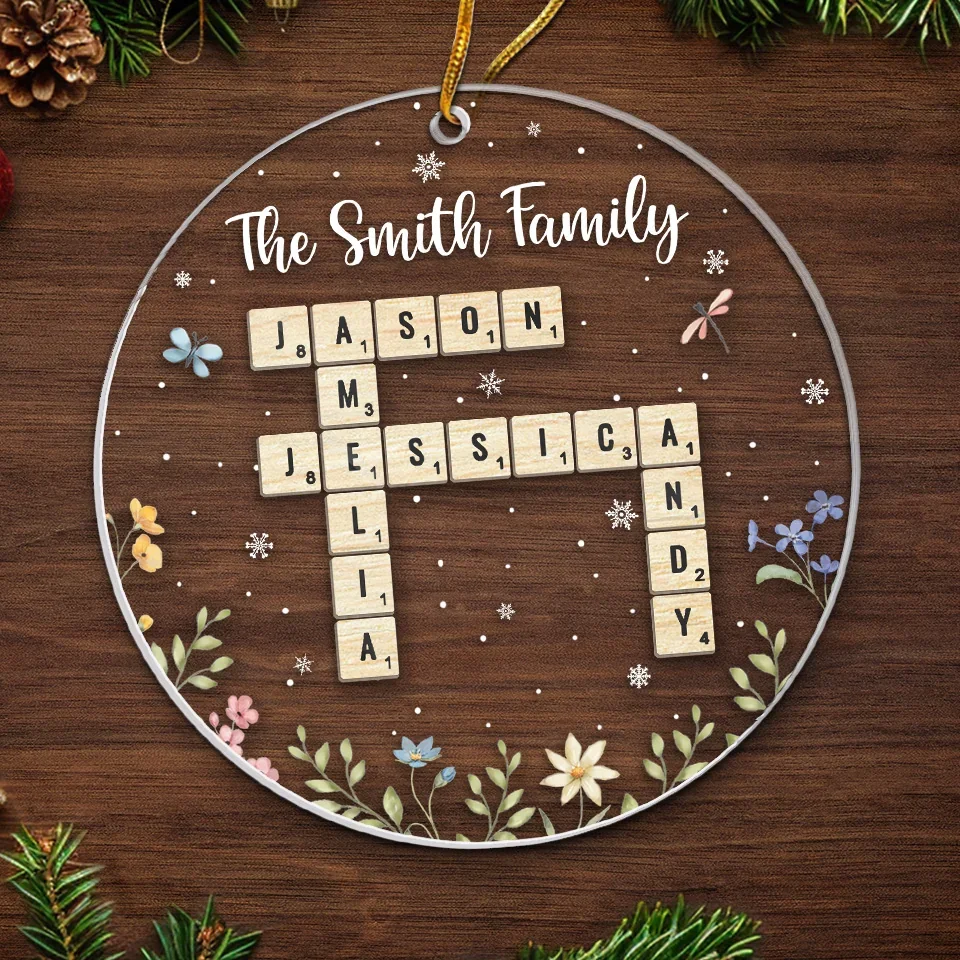 Family Time Is The Best Time - Family Personalized Custom Ornament - Acrylic Custom Shaped - Christmas Gift For Family Members - Image 5