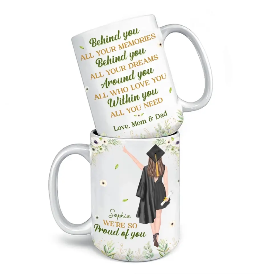 Feel So Proud Of You - Family Personalized Custom Mug - Graduation Gift For Family Members, Siblings, Brothers, Sisters - Image 4