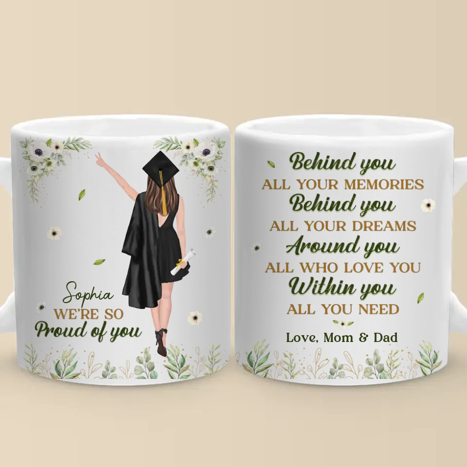 Feel So Proud Of You - Family Personalized Custom Mug - Graduation Gift For Family Members, Siblings, Brothers, Sisters - Image 6